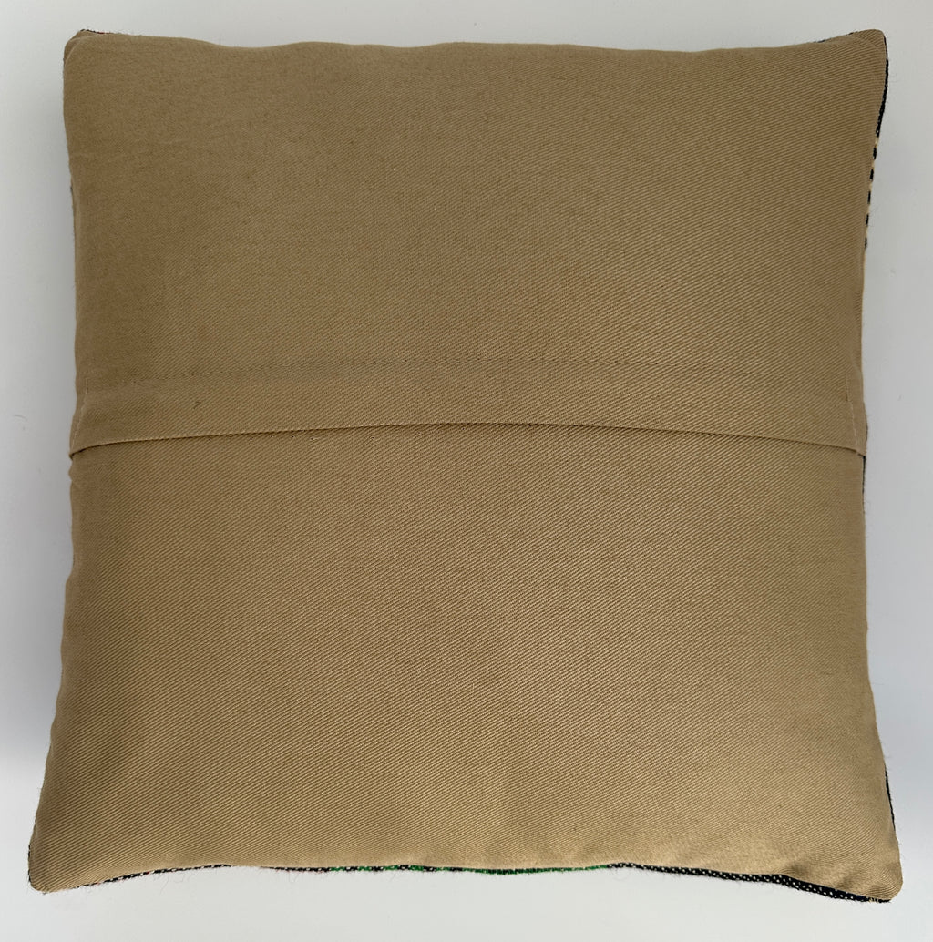 Handmade Multicoloured Cushion Cover 16''x16'' / 40x40 CM