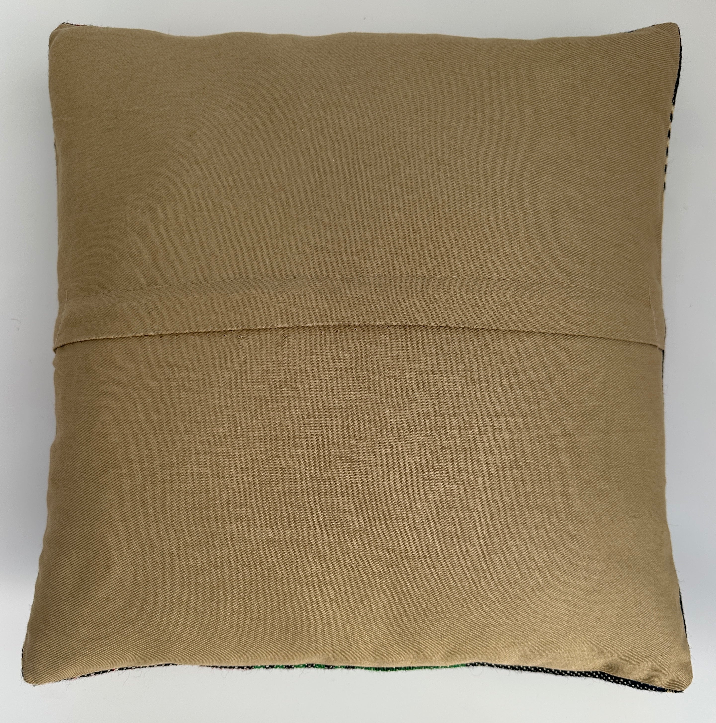 Handmade Multicoloured Cushion Cover 16''x16'' / 40x40 CM