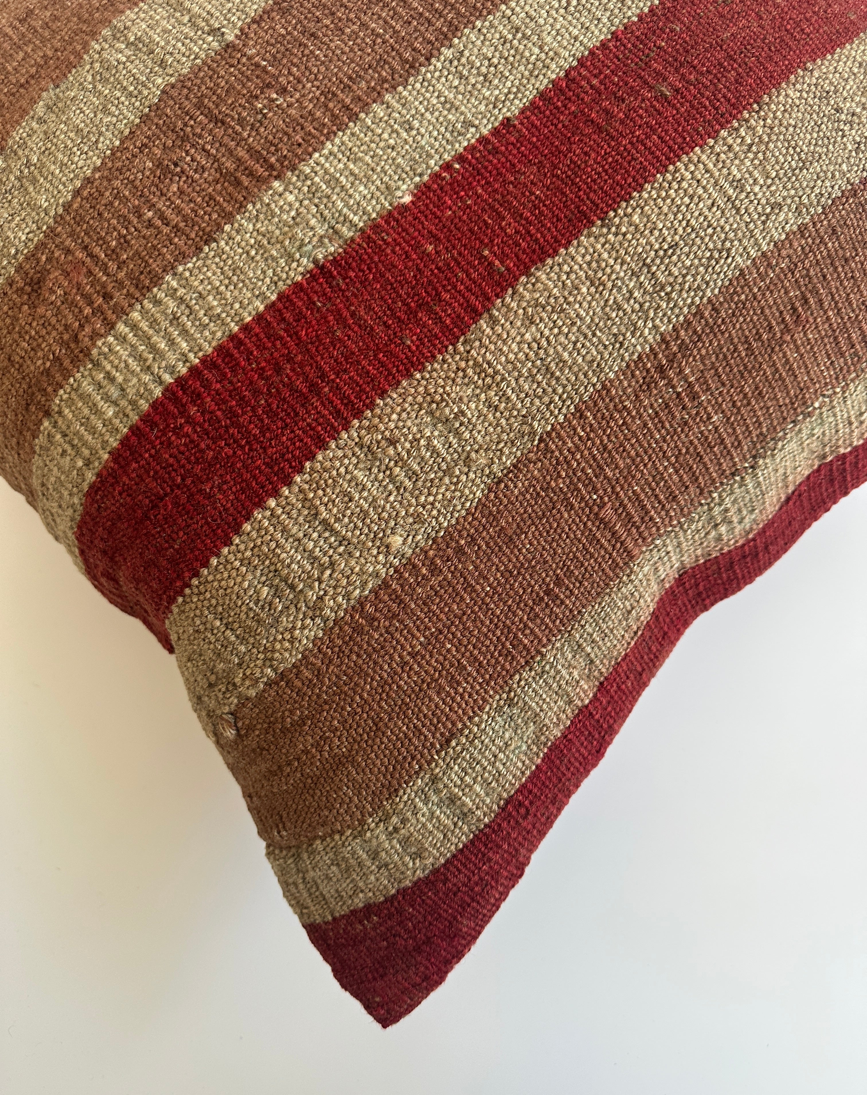 Handmade Multicolour Turkish Rug Cushion Cover 20''x20'' / 50x50 CM