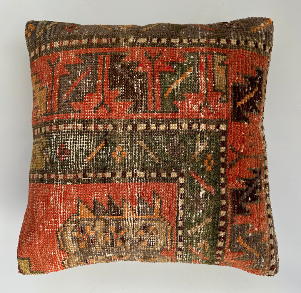 Tribal Carpet Cushion Cover 16''x16'' / 40x40 CM