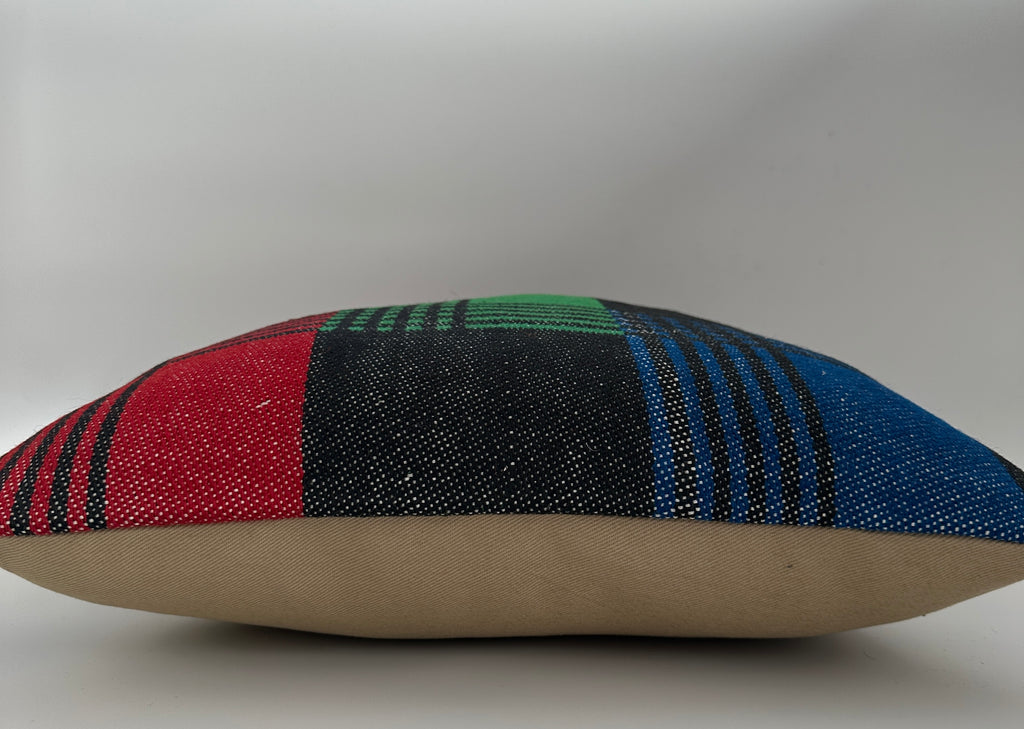 Handmade Multicoloured Cushion Cover 16''x16'' / 40x40 CM