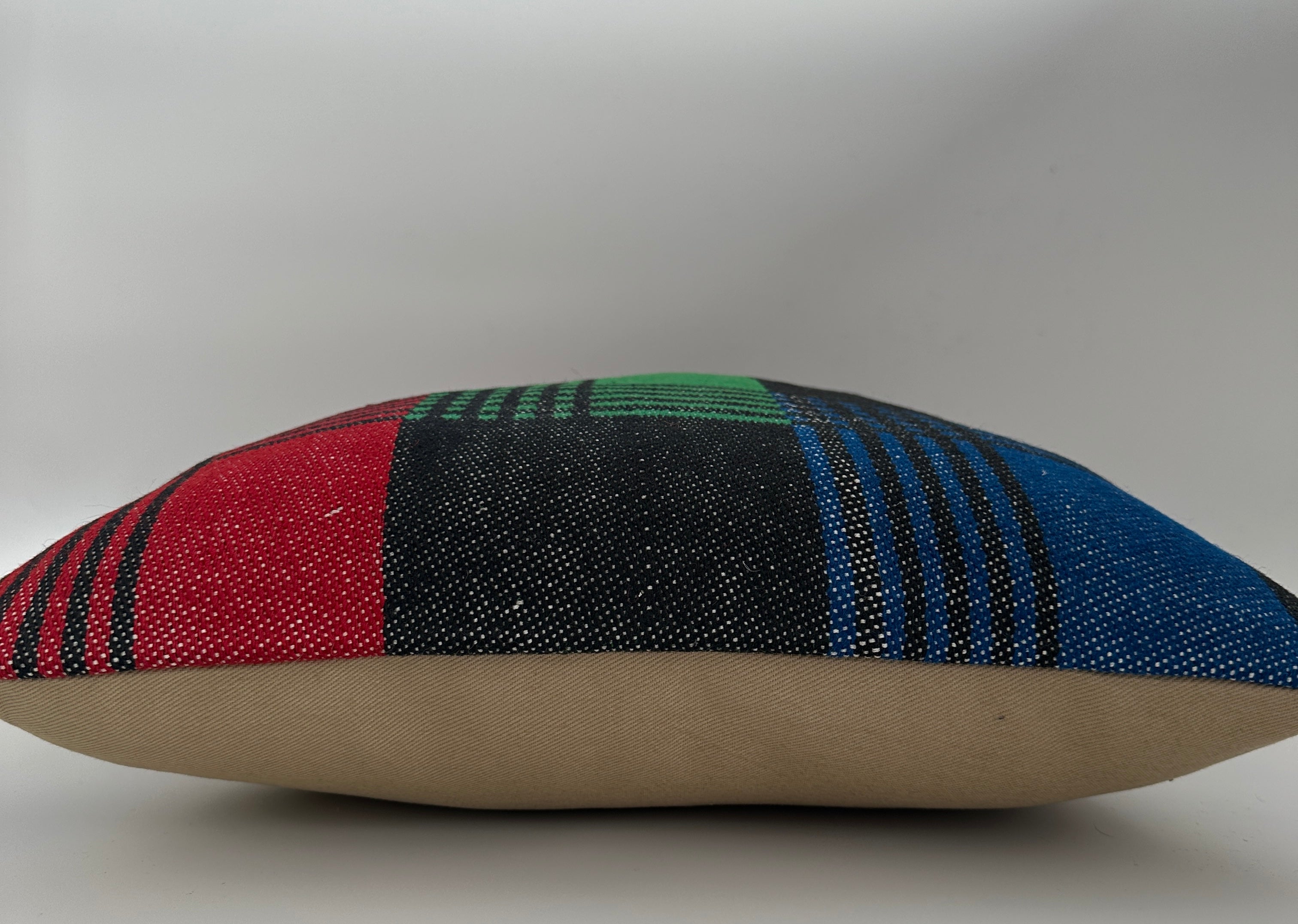 Handmade Multicoloured Cushion Cover 16''x16'' / 40x40 CM