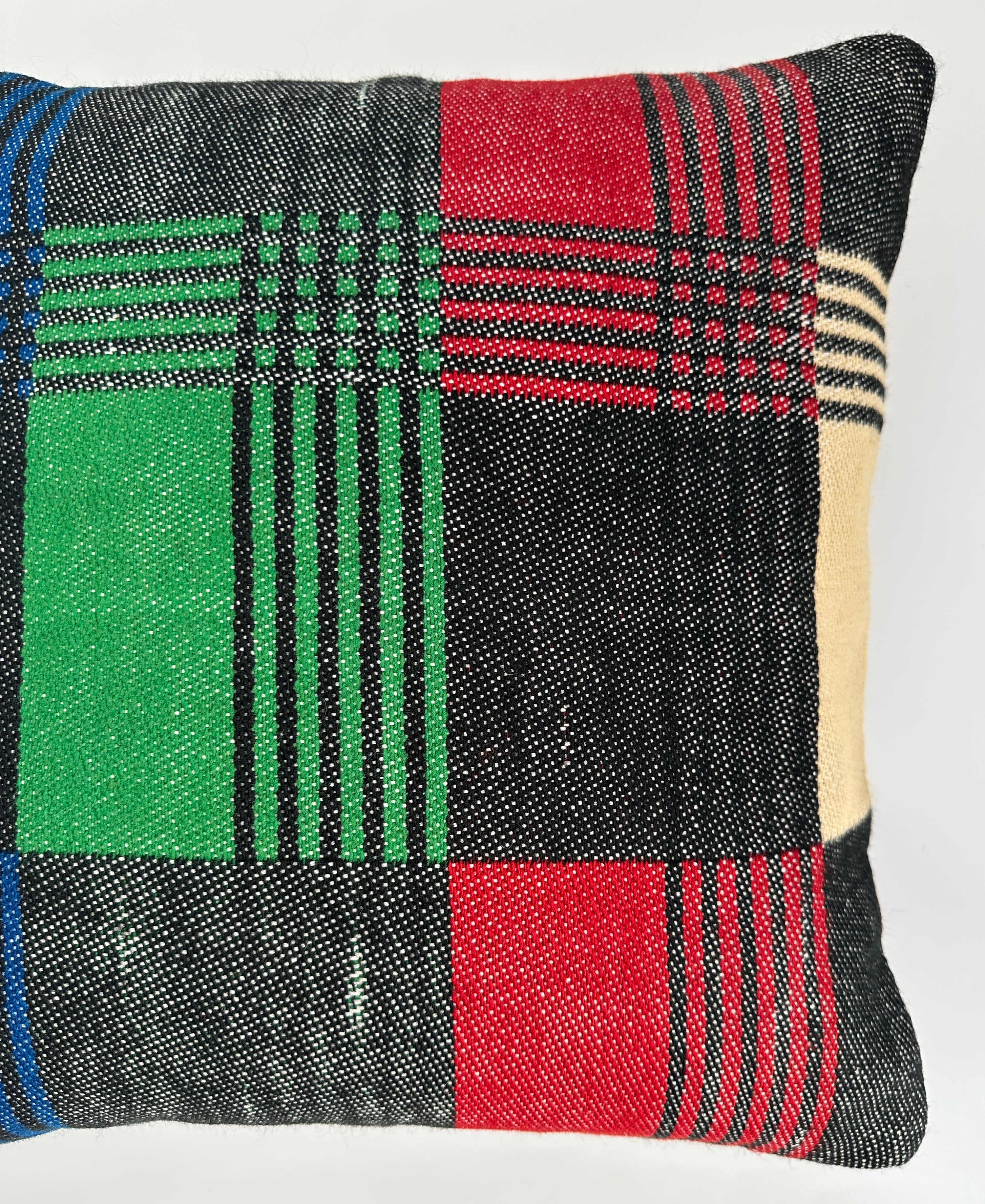 Handmade Multicoloured Cushion Cover 16''x16'' / 40x40 CM