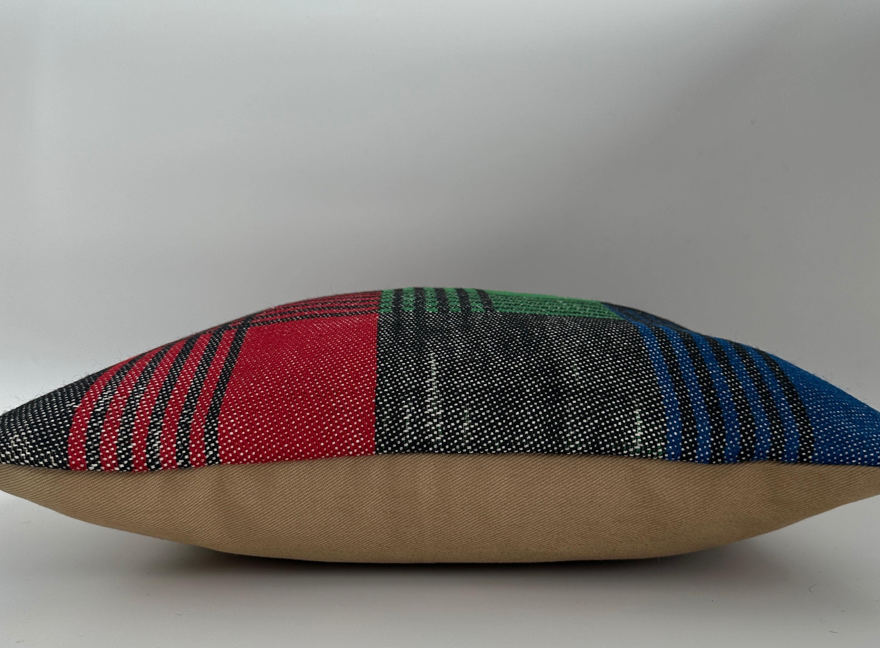 Handmade Multicoloured Cushion Cover 16''x16'' / 40x40 CM