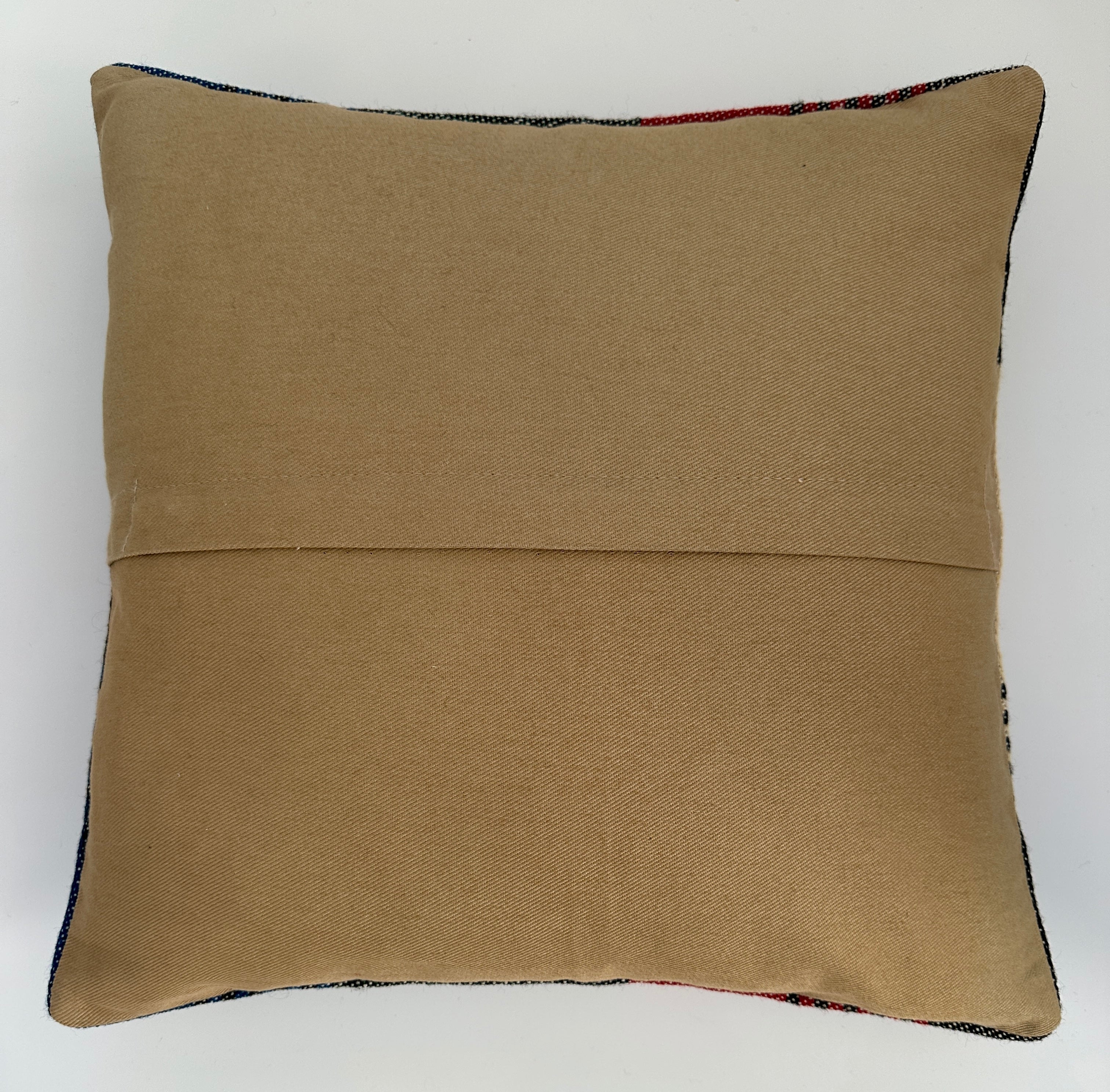 Handmade Multicoloured Cushion Cover 16''x16'' / 40x40 CM