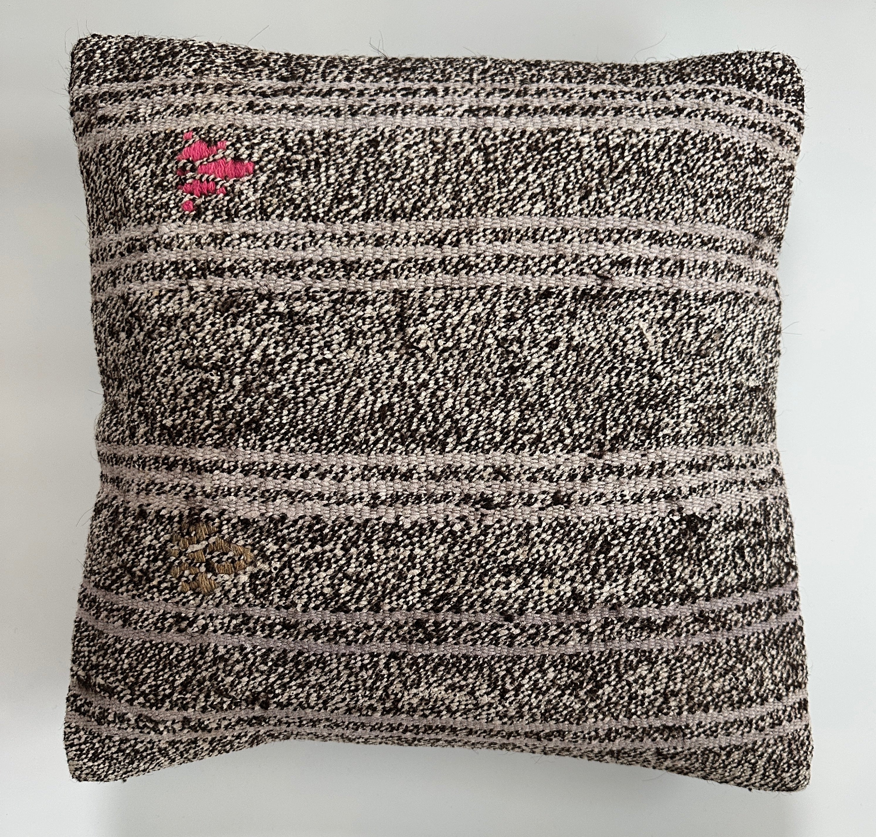 Handmade Turkish Rug Cushion Cover 16''x16'' / 40x40 CM