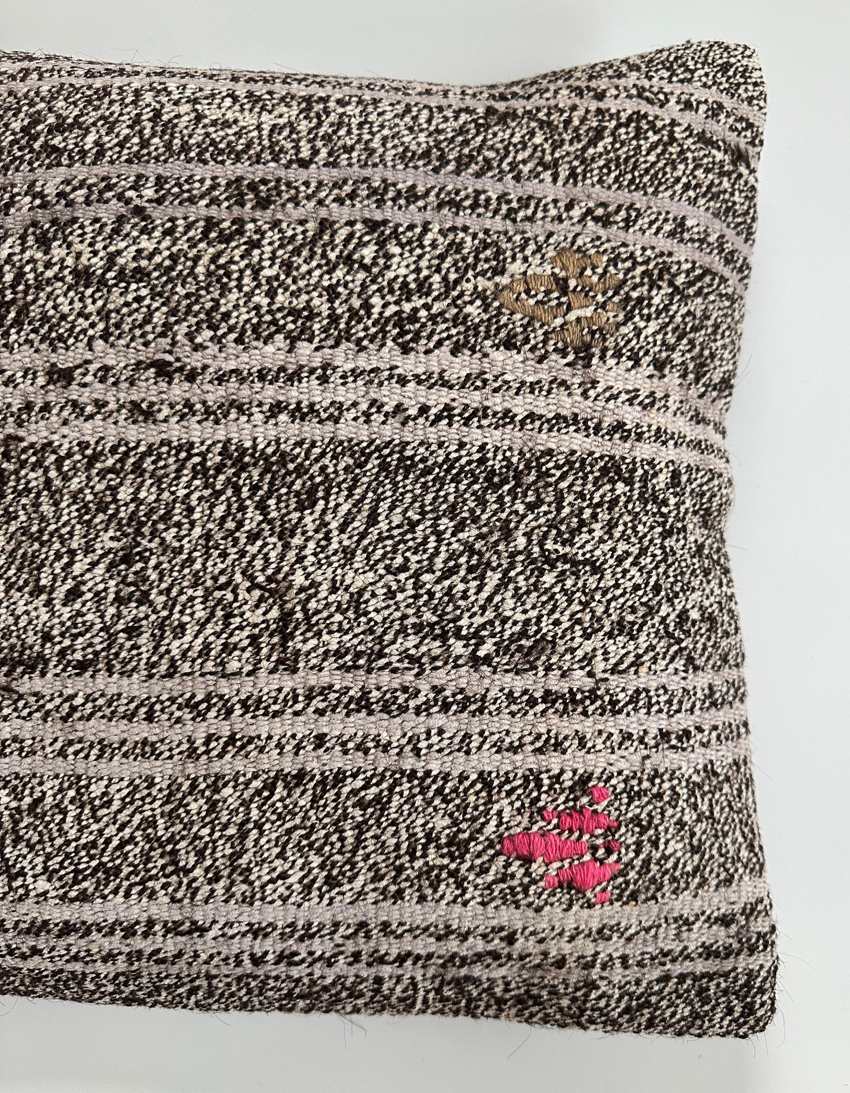 Handmade Turkish Rug Cushion Cover 16''x16'' / 40x40 CM