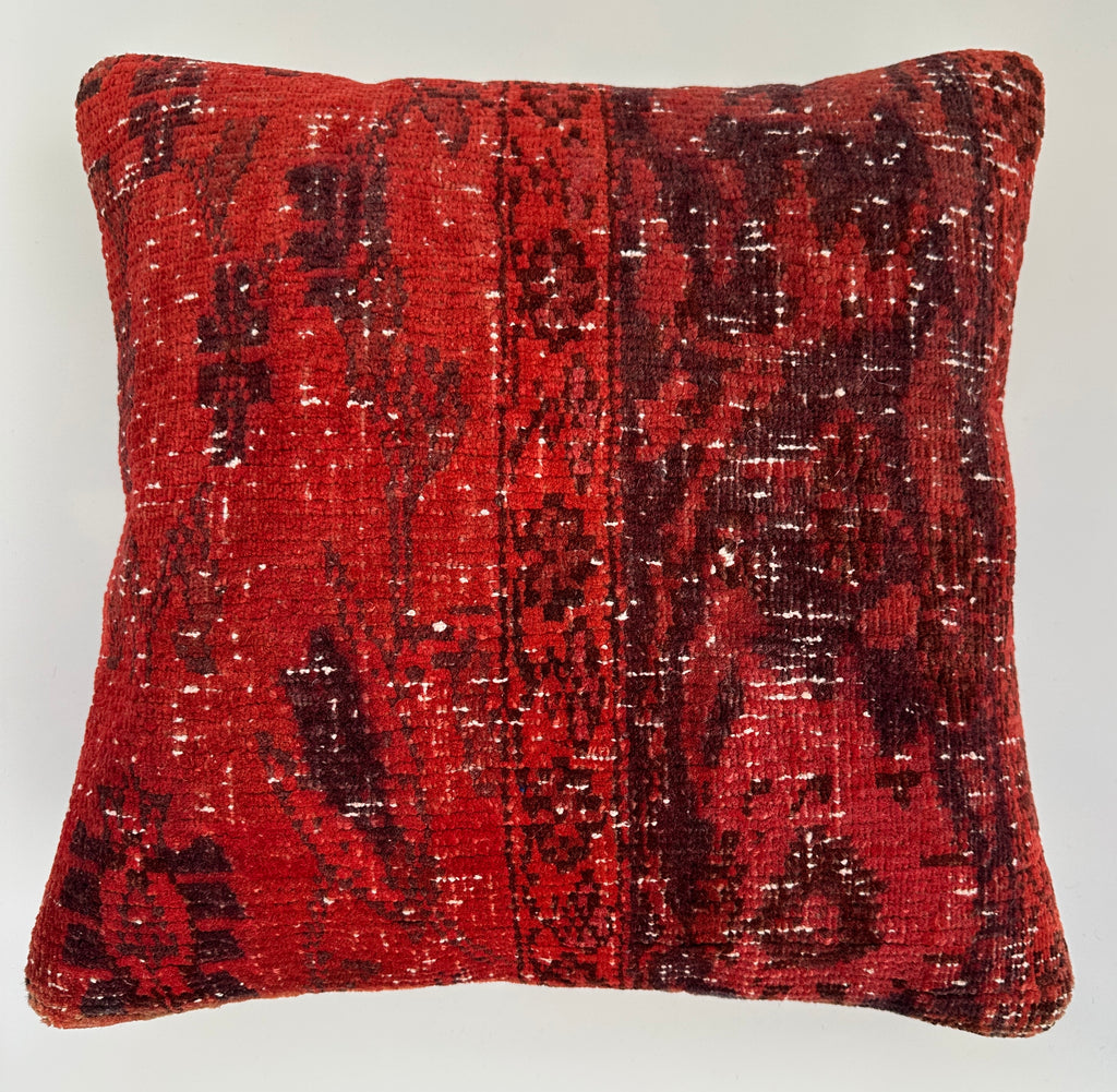 Handmade Red Carpet Cushion Cover 16''x16'' / 40x40 CM