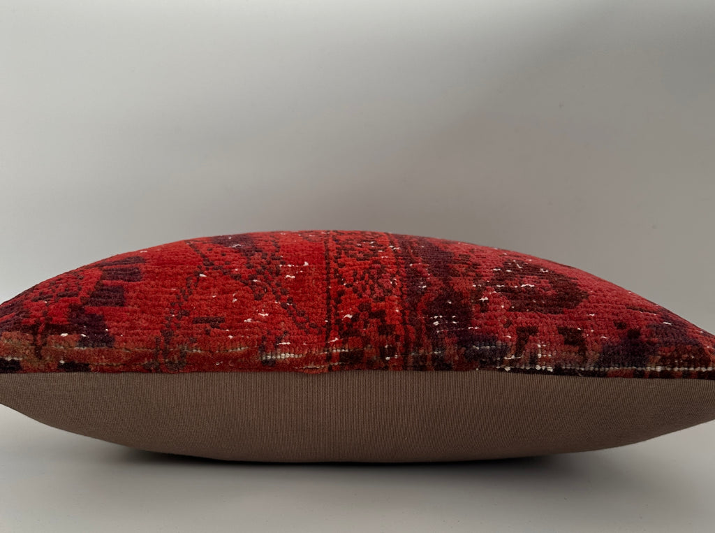 Handmade Red Carpet Cushion Cover 16''x16'' / 40x40 CM