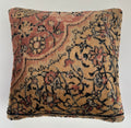 Handmade Floral Carpet Cushion Cover 16''x16'' / 40x39 CM