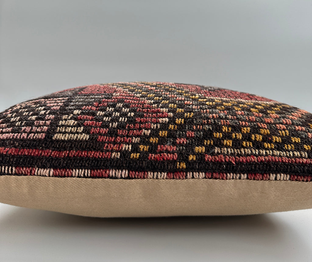 Handmade Multicoloured Cushion Cover 16''x16'' / 41x41 CM