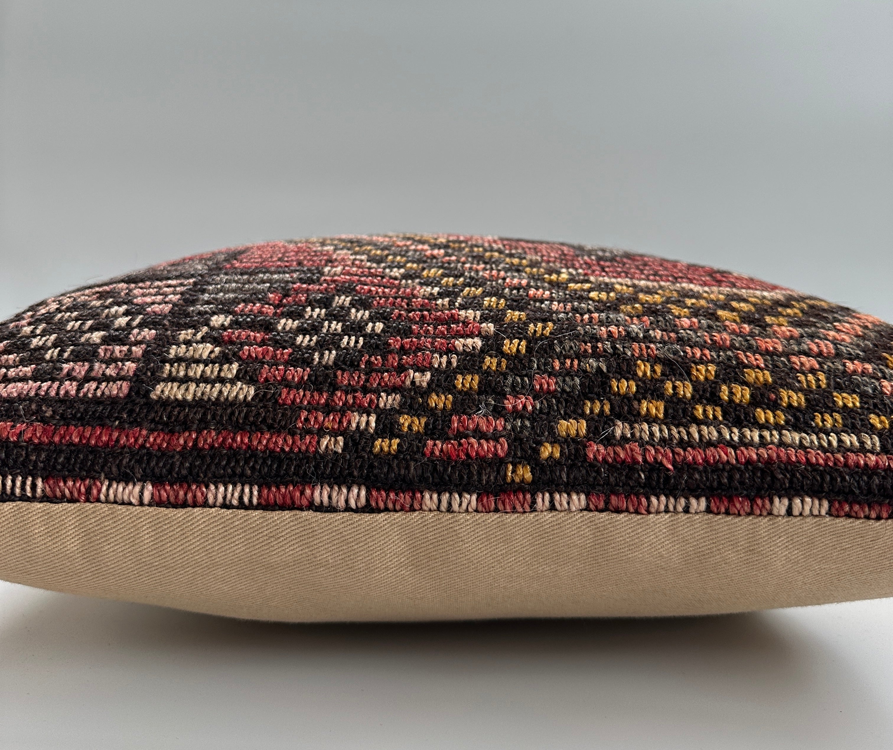 Handmade Multicoloured Cushion Cover 16''x16'' / 41x41 CM