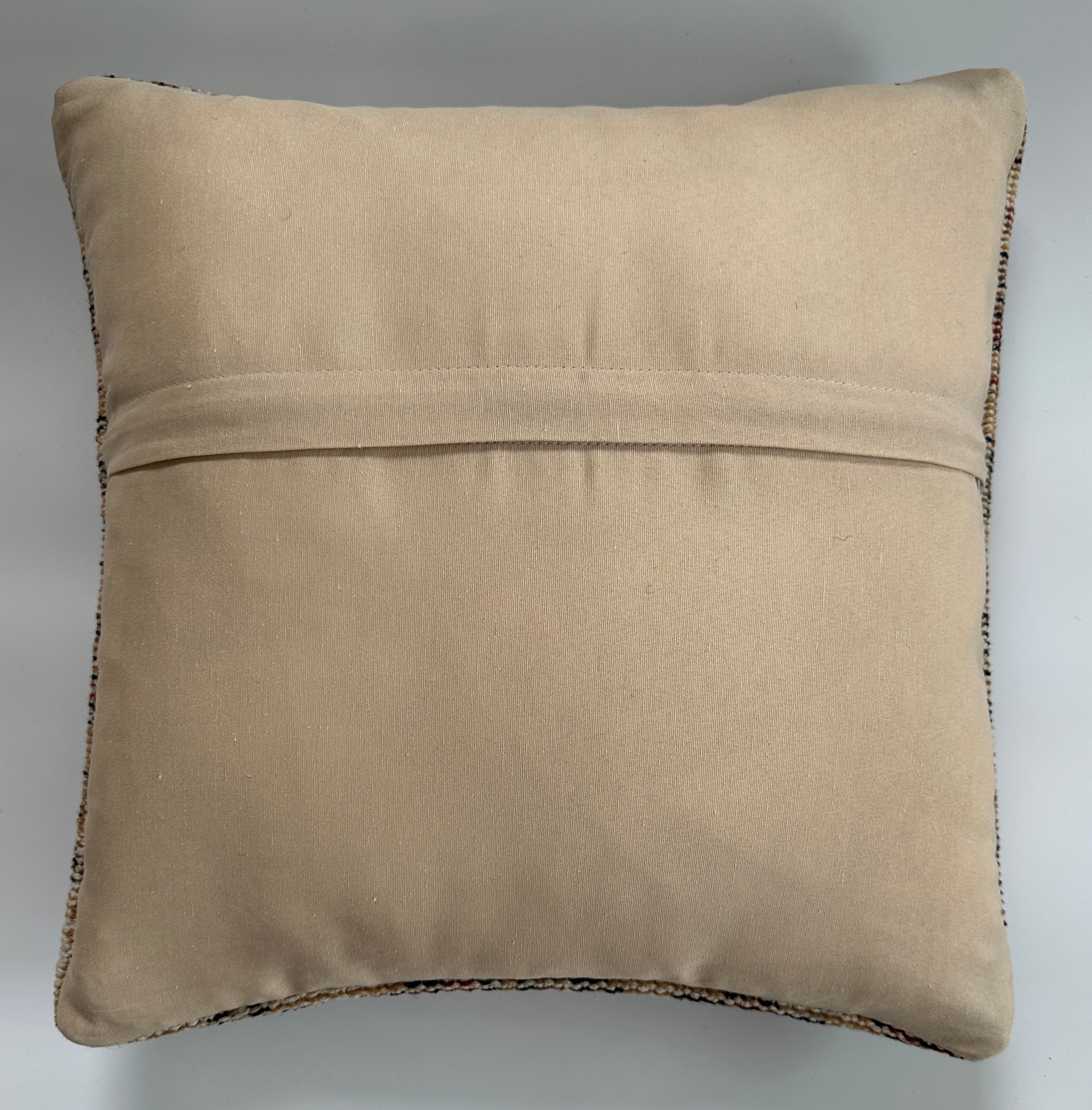 Handmade Multicoloured Turkish Rug Cushion Cover 16''x16'' / 40x40 CM