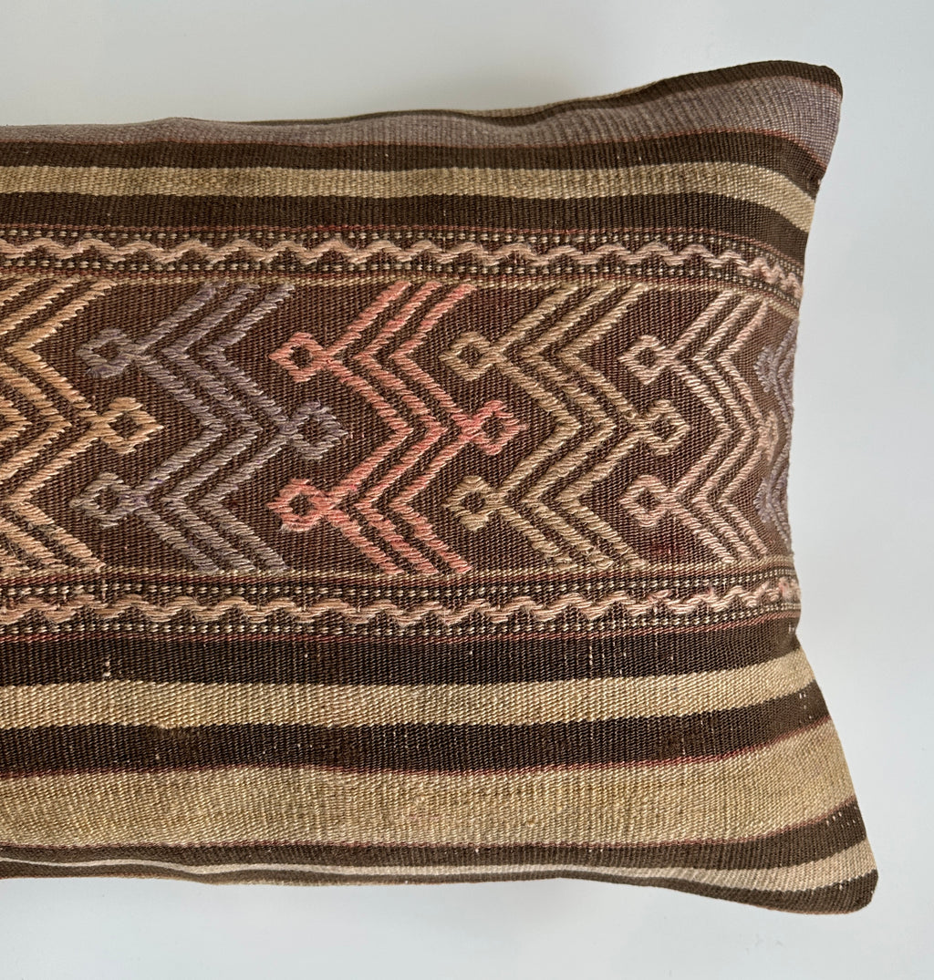 Multicolour Turkish Rug Cushion Cover 24''x16'' / 60x40 CM