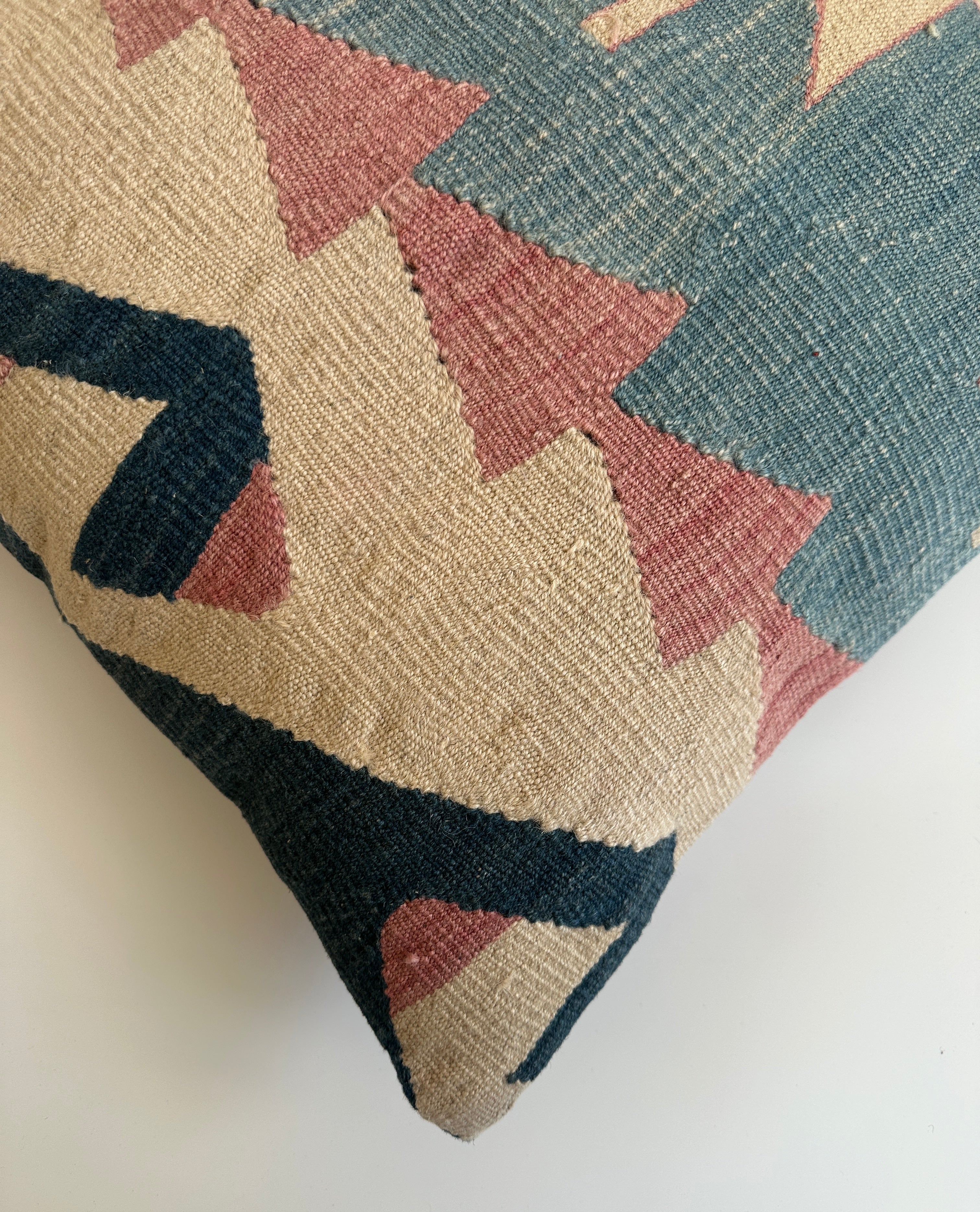 Handmade Multicolour Turkish Rug Cushion Cover 20''x20'' / 50x50 CM