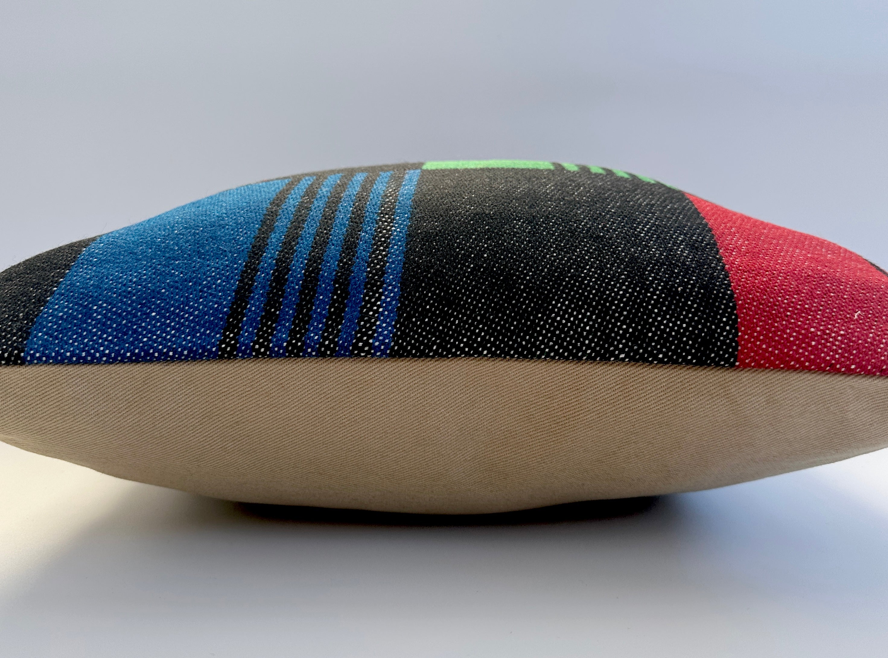 Handmade Multicoloured Cushion Cover 16''x16'' / 40x40 CM