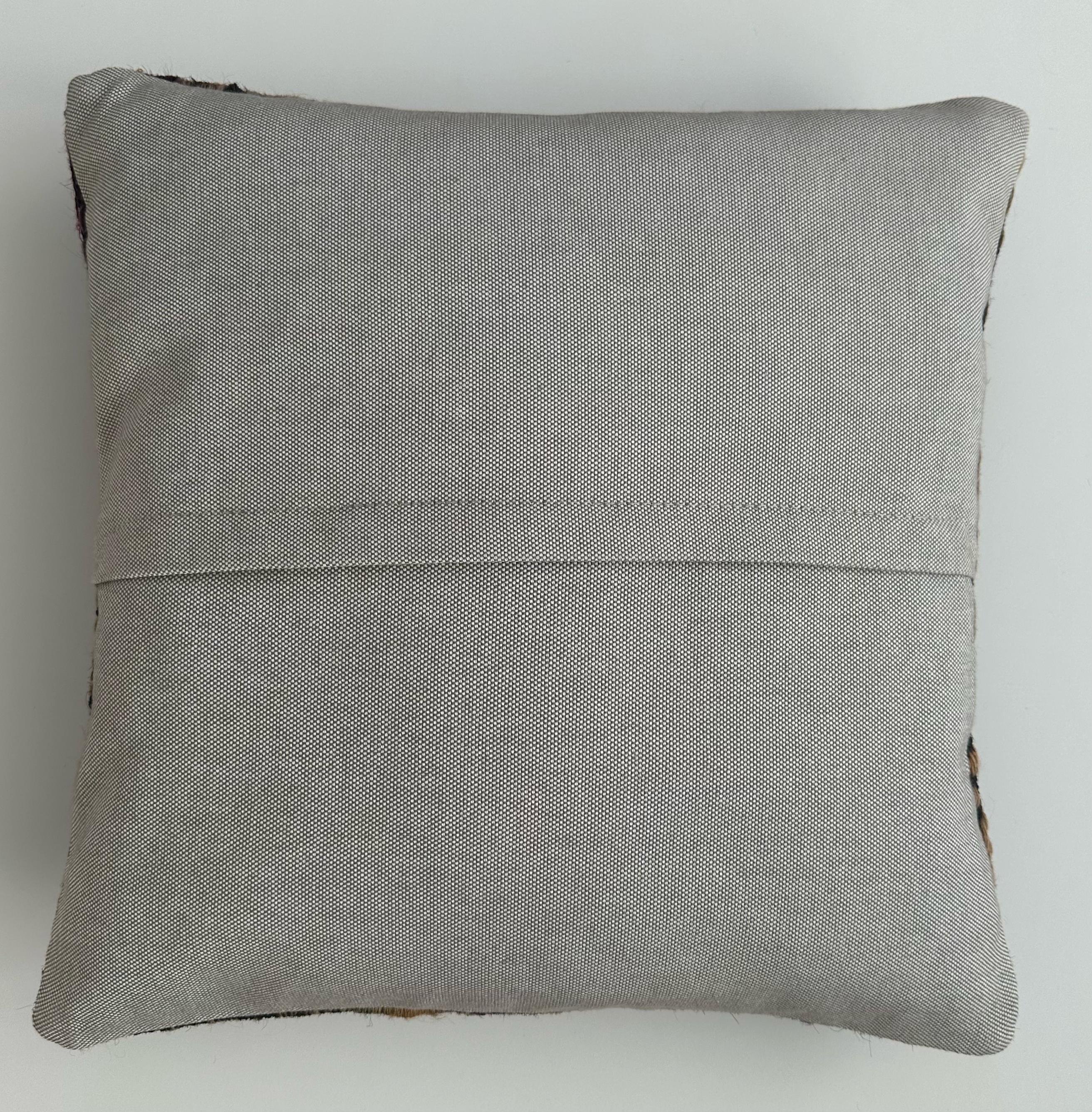 Handmade Turkish Rug Cushion Cover 16''x16'' / 40x40 CM