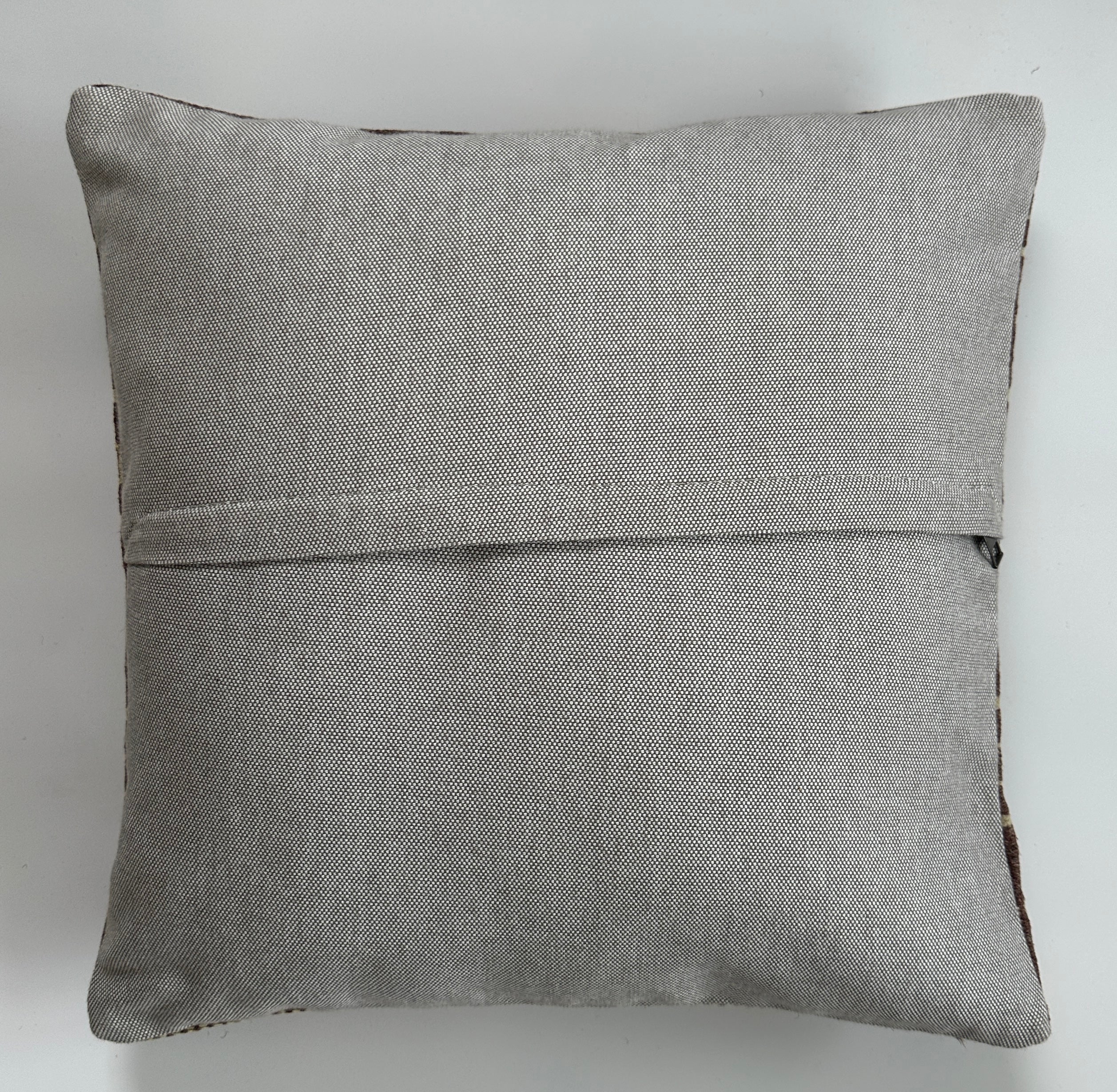 Handmade Striped Brown Turkish Cushion Cover 16''x16'' / 41x41 CM