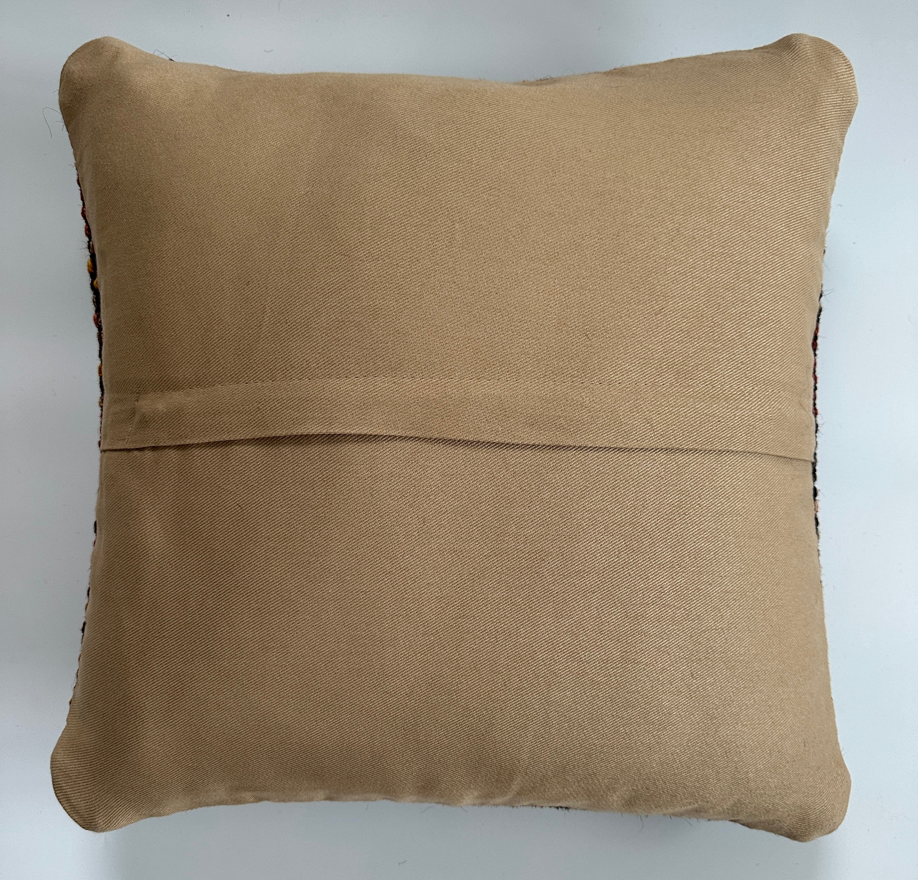 Handmade Multicoloured Turkish Cushion Cover 16''x16'' / 40x40 CM