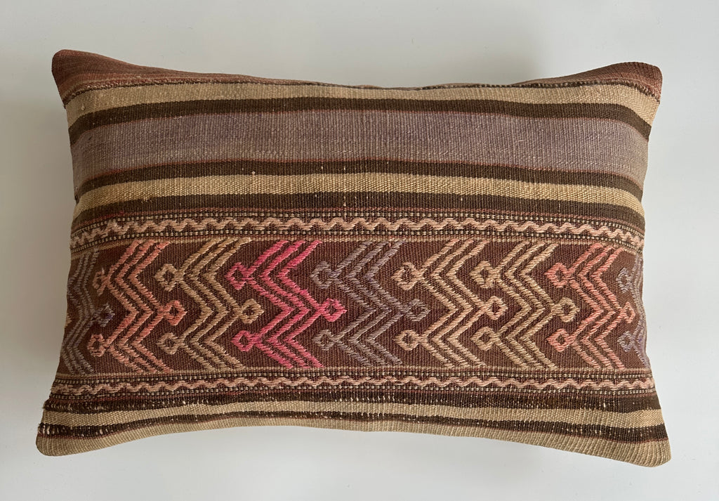 Multicolour Turkish Rug Cushion Cover 24''x16'' / 60x40 CM