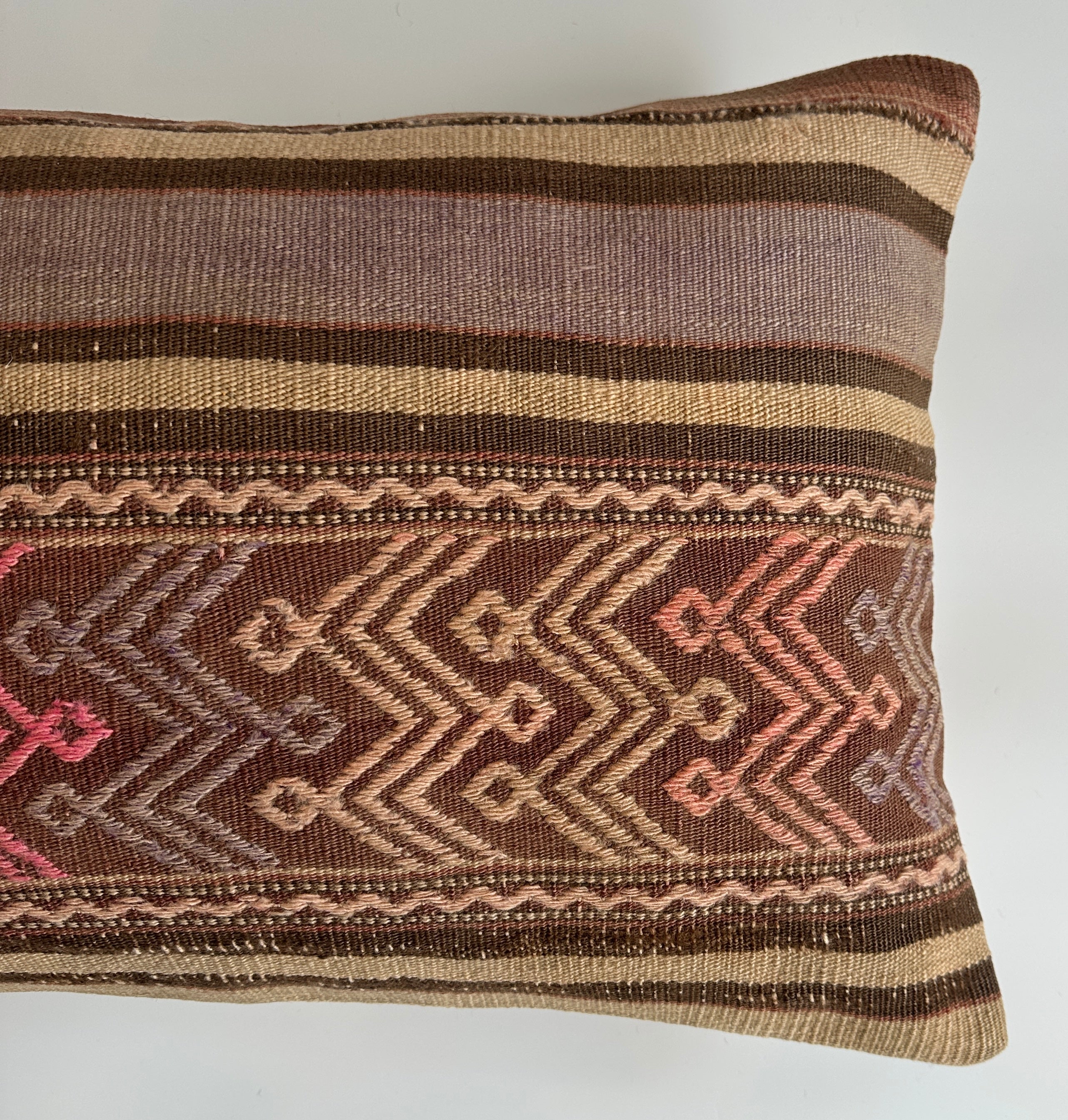 Multicolour Turkish Rug Cushion Cover 24''x16'' / 60x40 CM