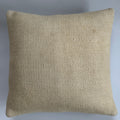 Handmade Textured Cream Turkish Cushion Cover 16''x16'' / 41x40 CM