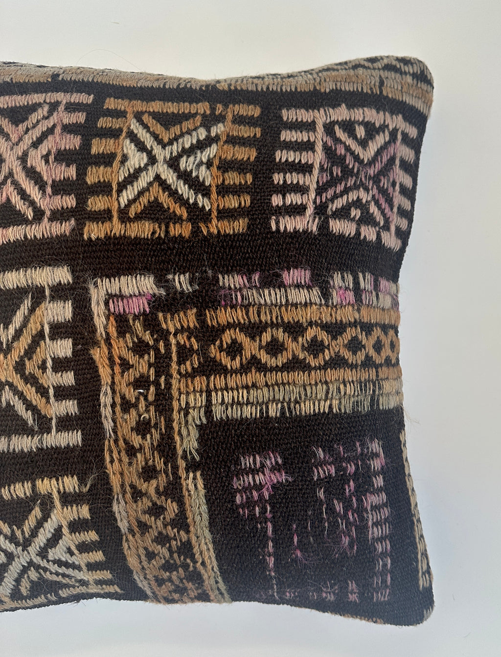 Handmade Multicoloured Turkish Cushion Cover 16''x16'' / 41x41 CM