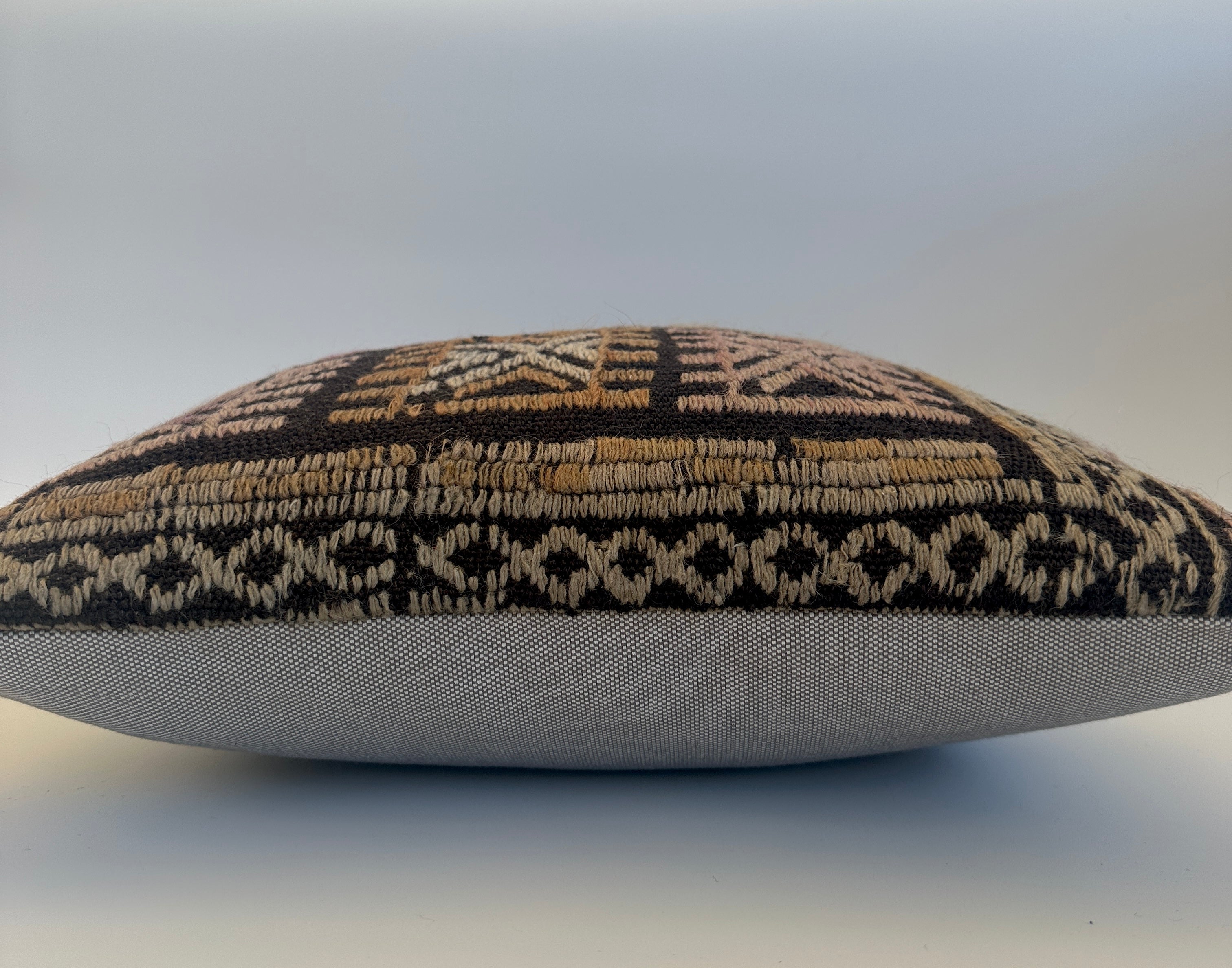 Handmade Multicoloured Turkish Cushion Cover 16''x16'' / 41x41 CM