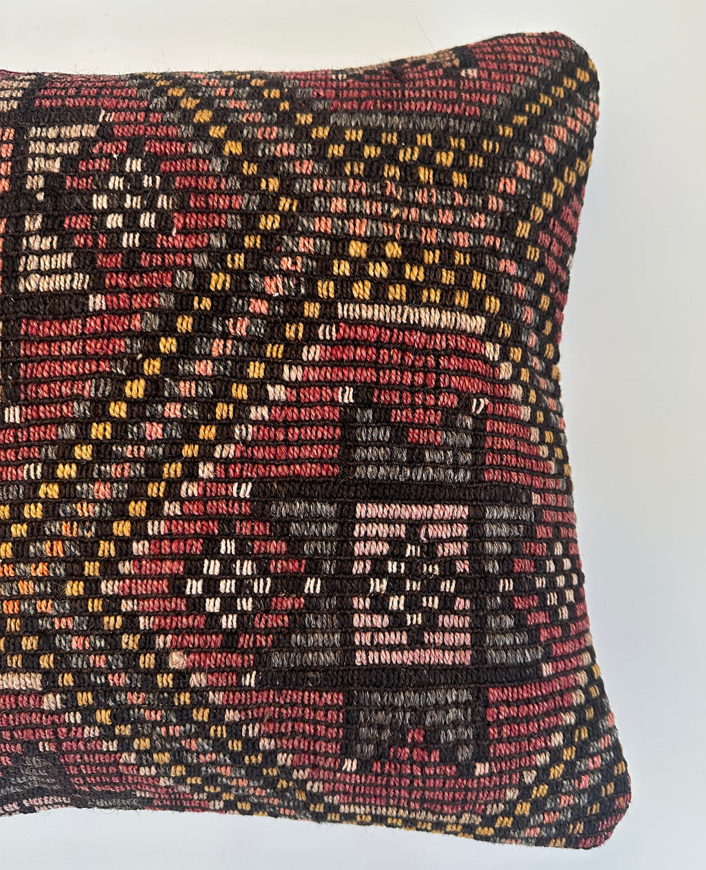 Handmade Multicoloured Turkish Cushion Cover 16''x16'' / 41x41 CM