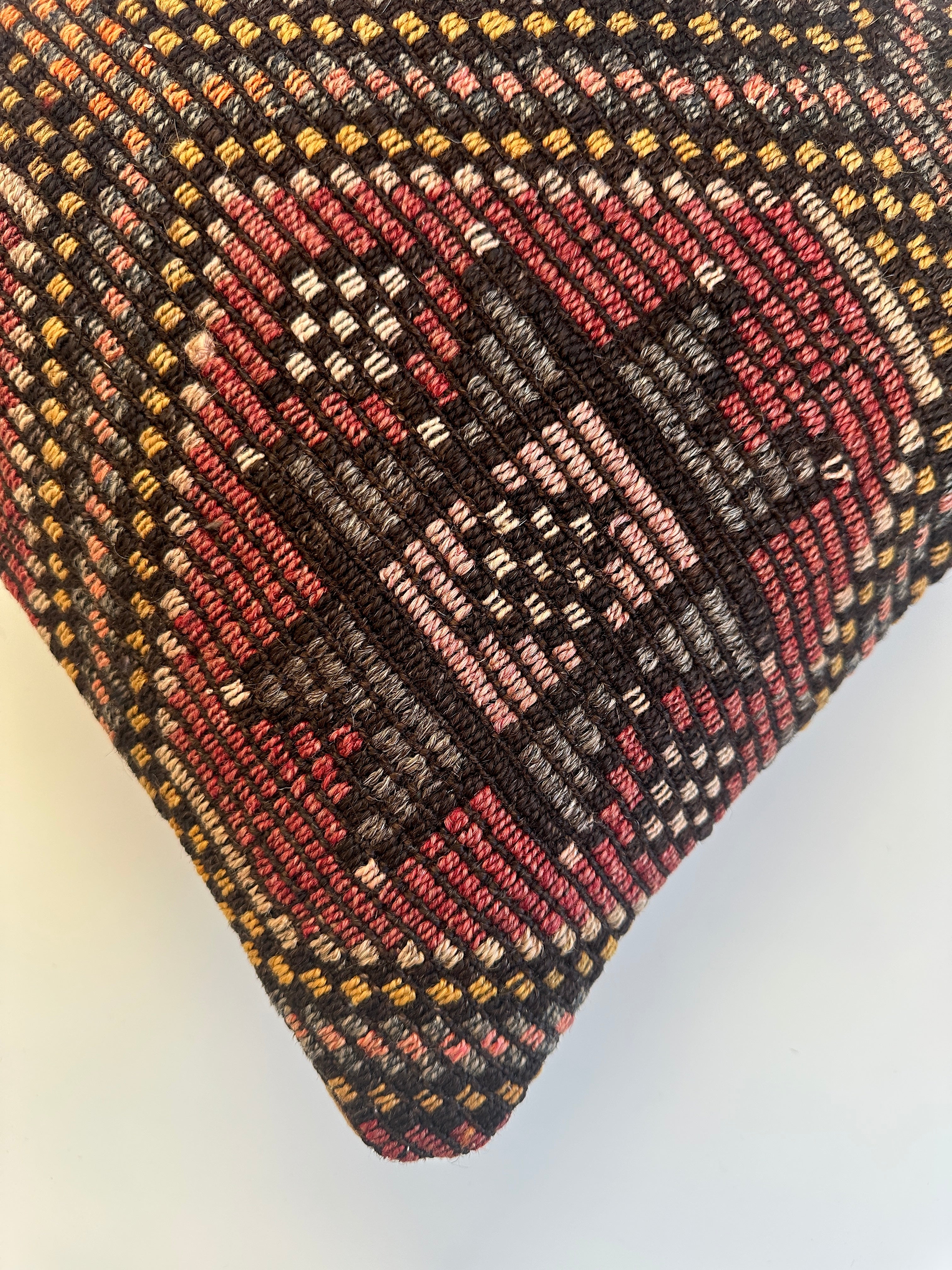 Handmade Multicoloured Turkish Cushion Cover 16''x16'' / 41x41 CM