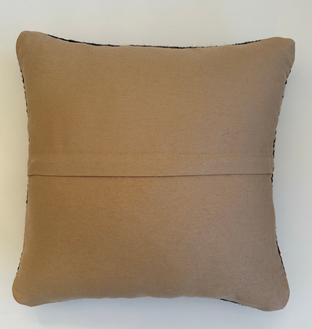 Handmade Multicoloured Turkish Cushion Cover 16''x16'' / 41x41 CM