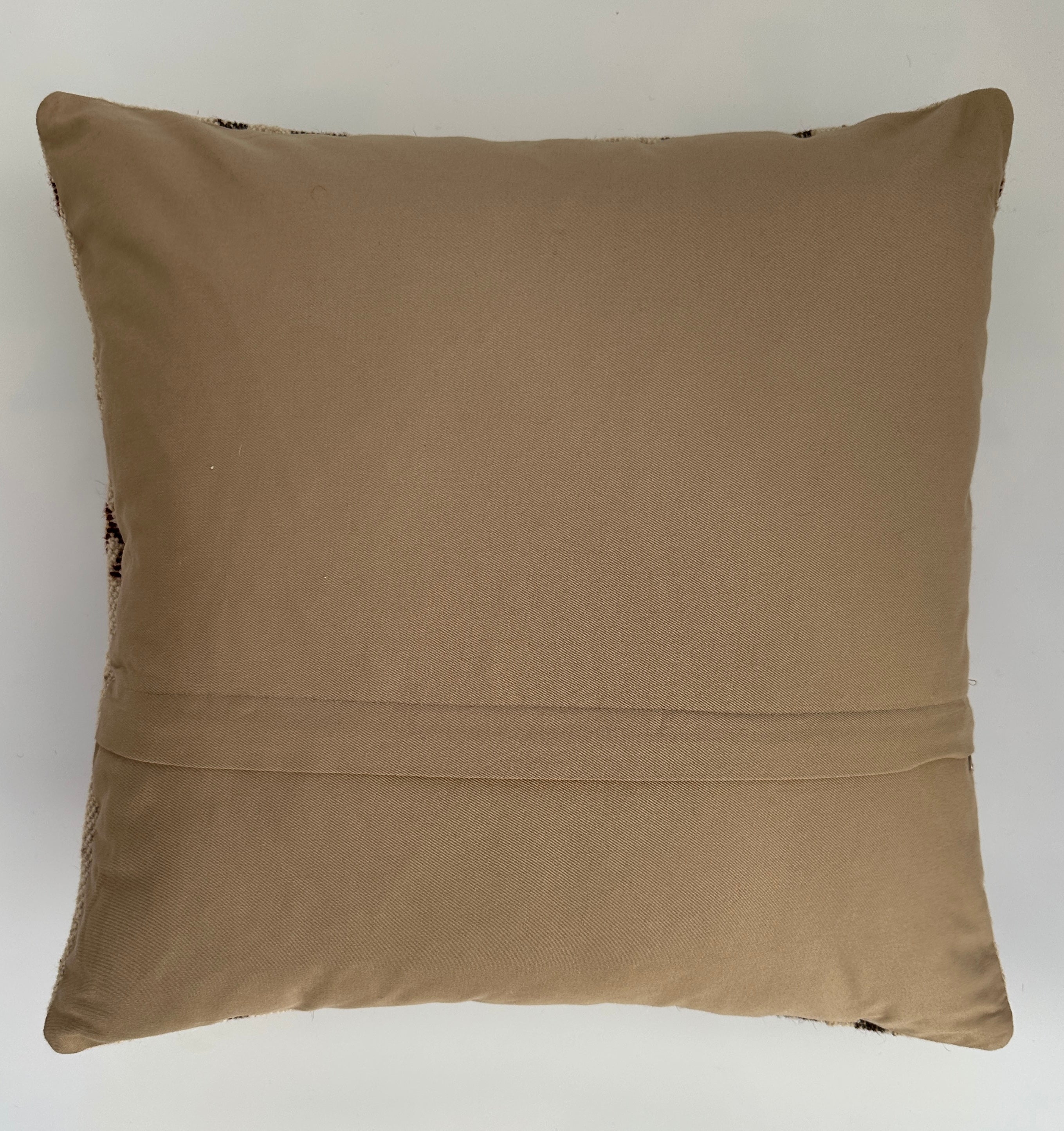 Handmade Striped Textured Grey Turkish Rug Cushion Cover 18''x18'' / 45x45 CM