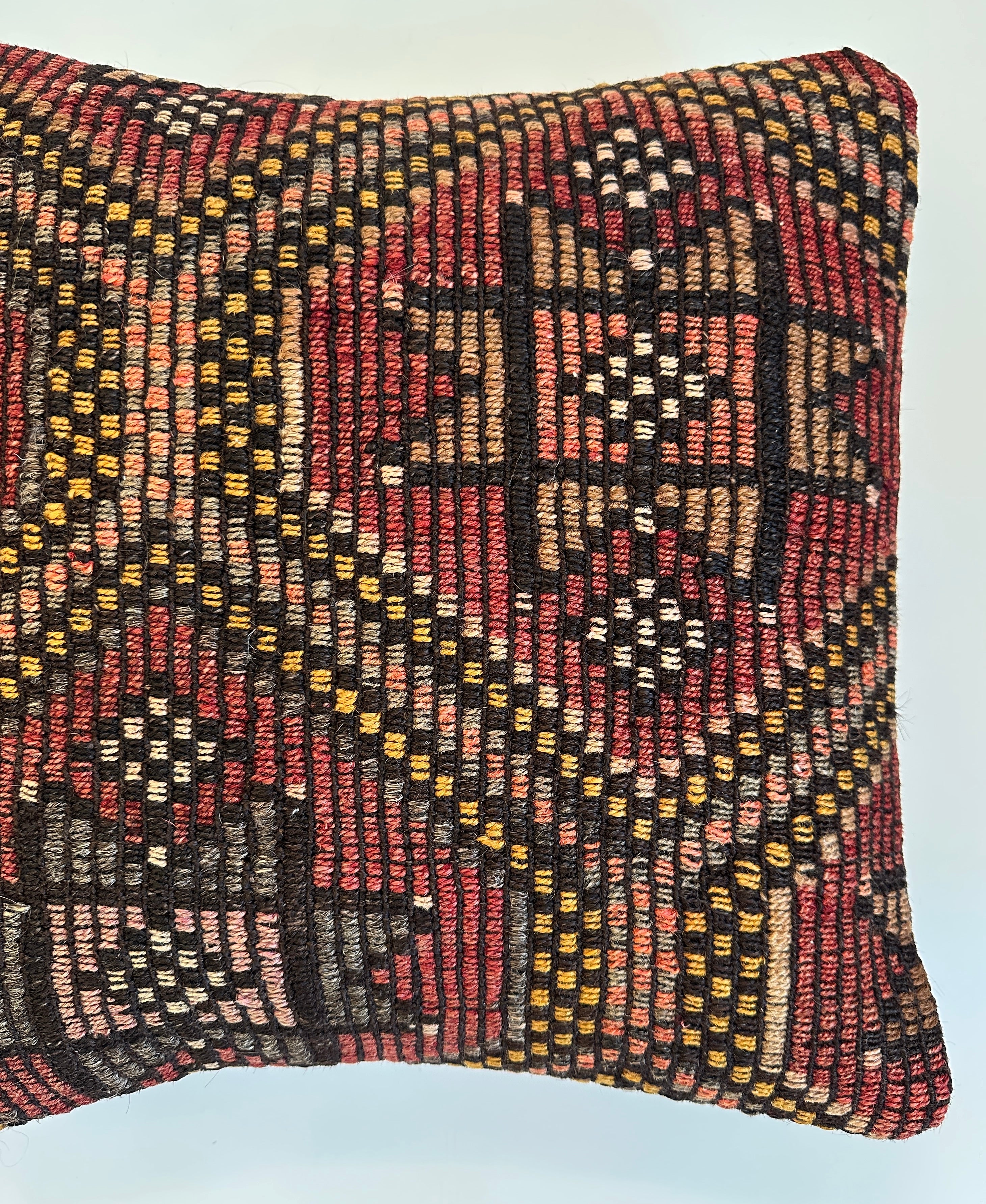 Handmade Multicoloured Turkish Cushion Cover 16''x16'' / 40x40 CM