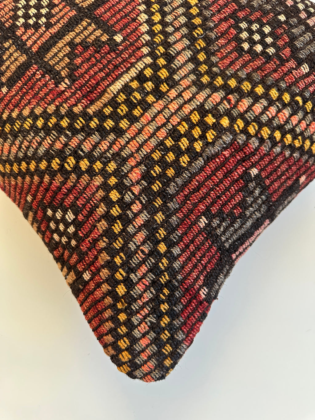 Handmade Multicoloured Turkish Cushion Cover 16''x16'' / 40x40 CM