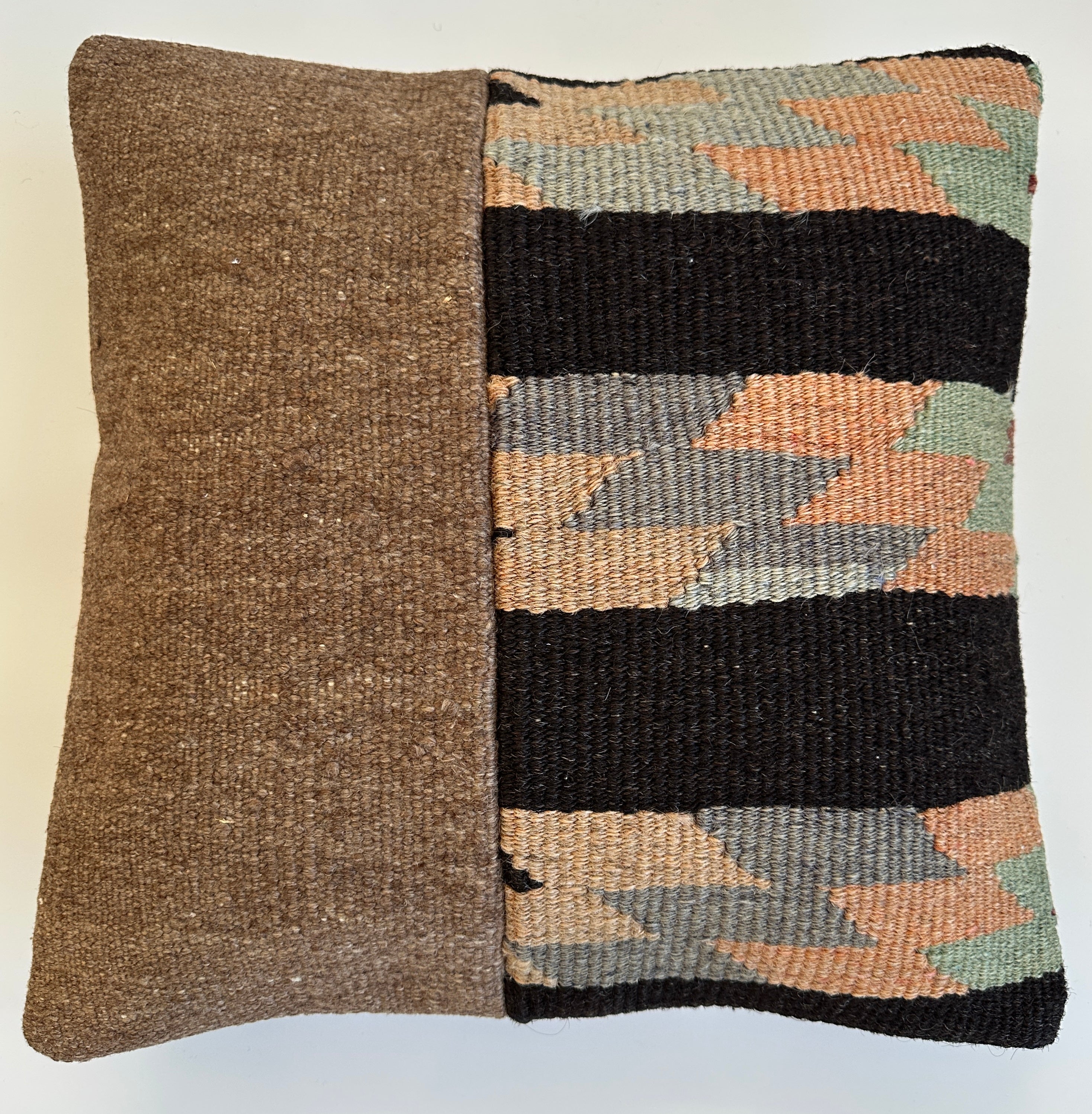 Handmade Multicoloured Turkish Cushion Cover 16''x16'' / 40x40 CM