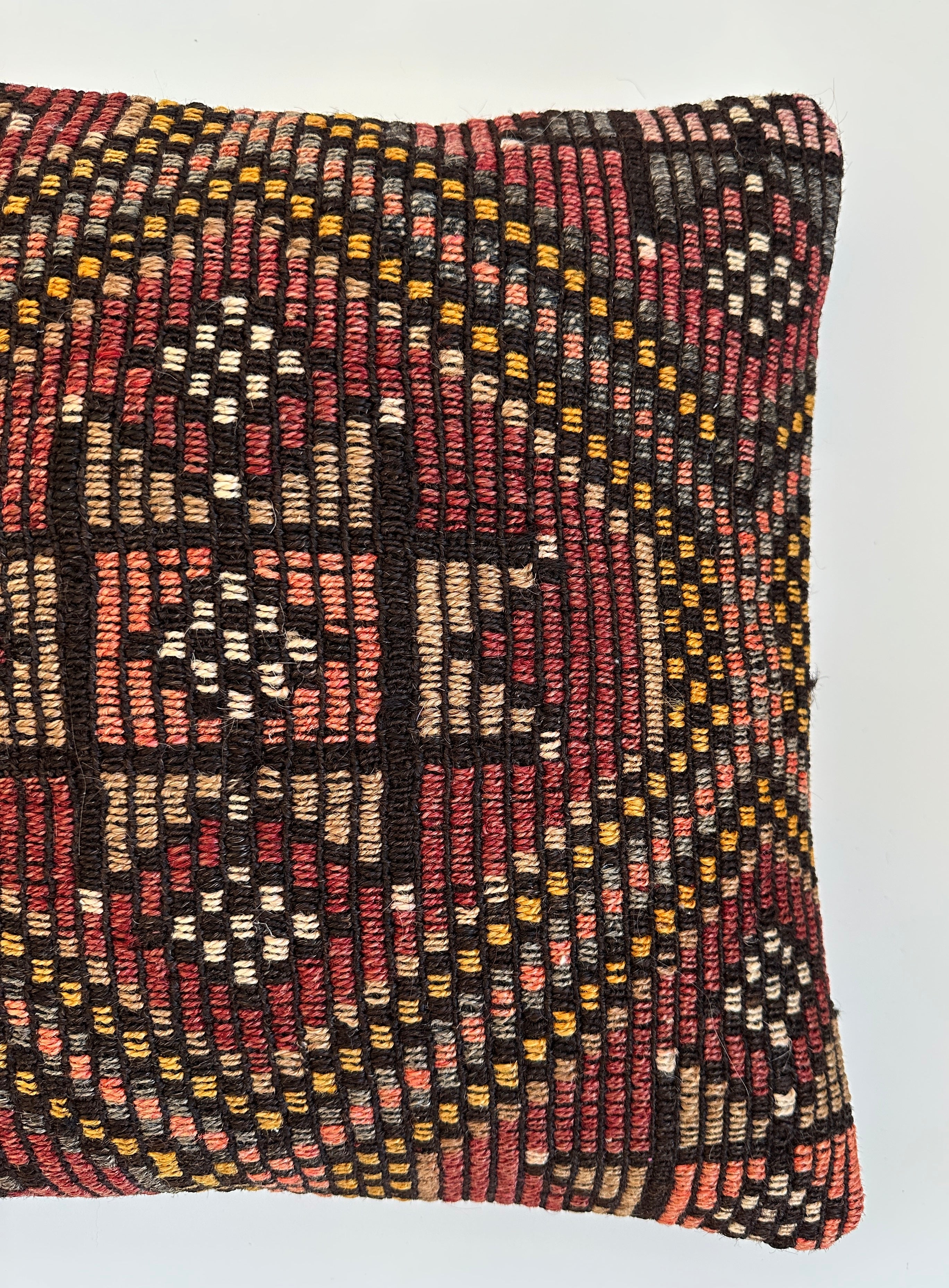Handmade Multicoloured Turkish Cushion Cover 16''x16'' / 41X41 CM