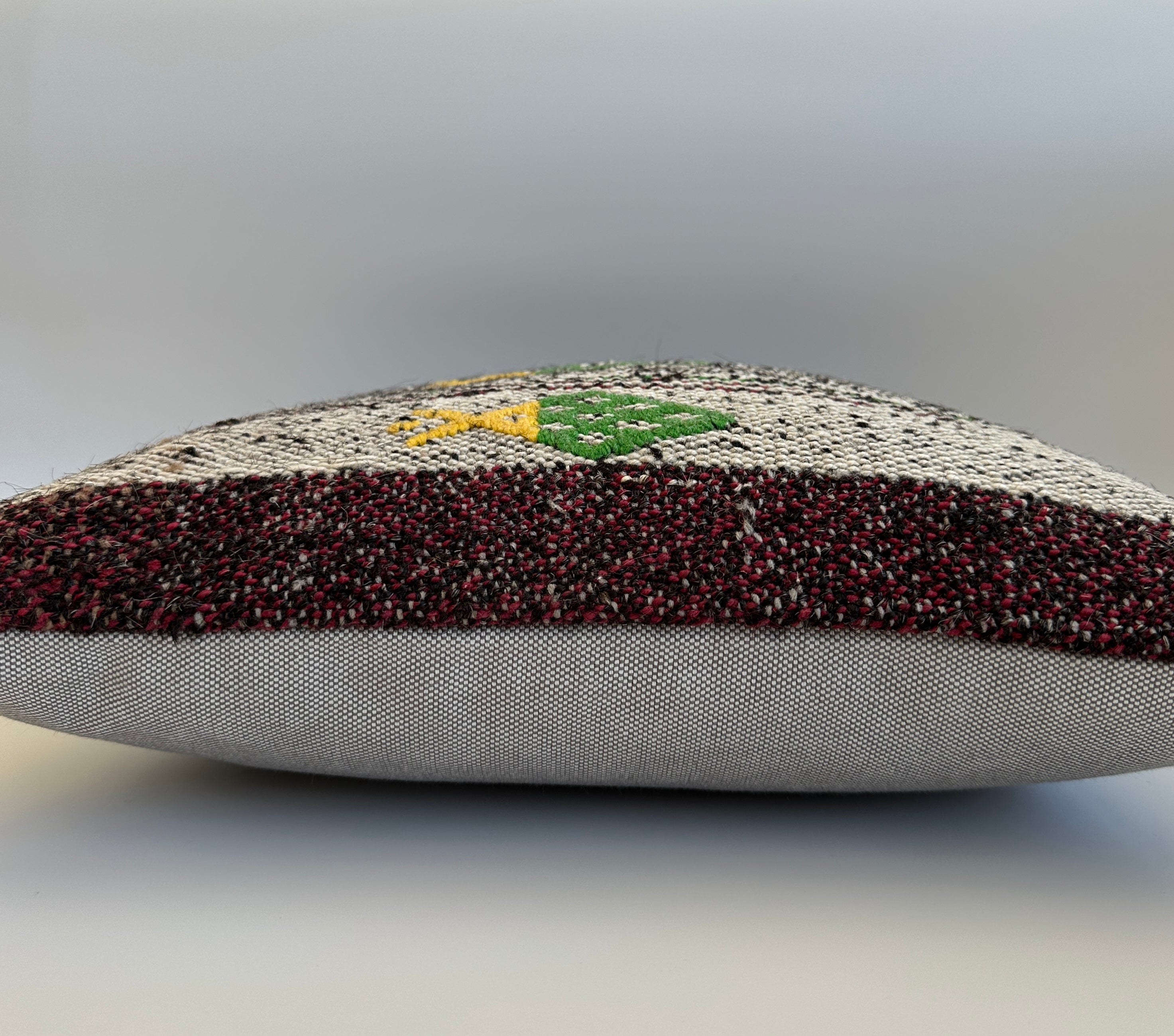 Faded Charcoal Turkish Cushion Cover 16''x16'' / 43x42 CM