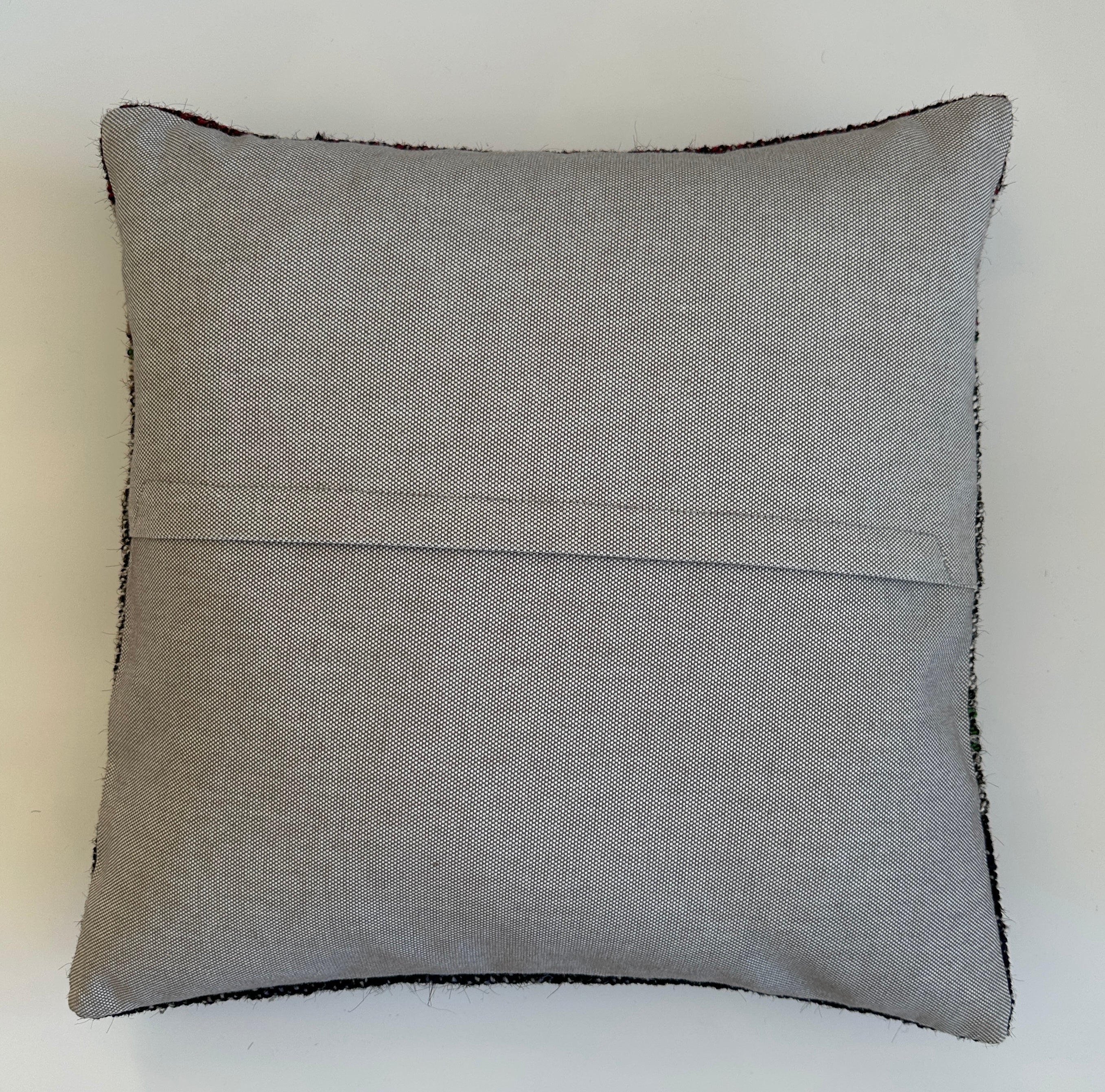 Faded Charcoal Turkish Cushion Cover 16''x16'' / 43x42 CM