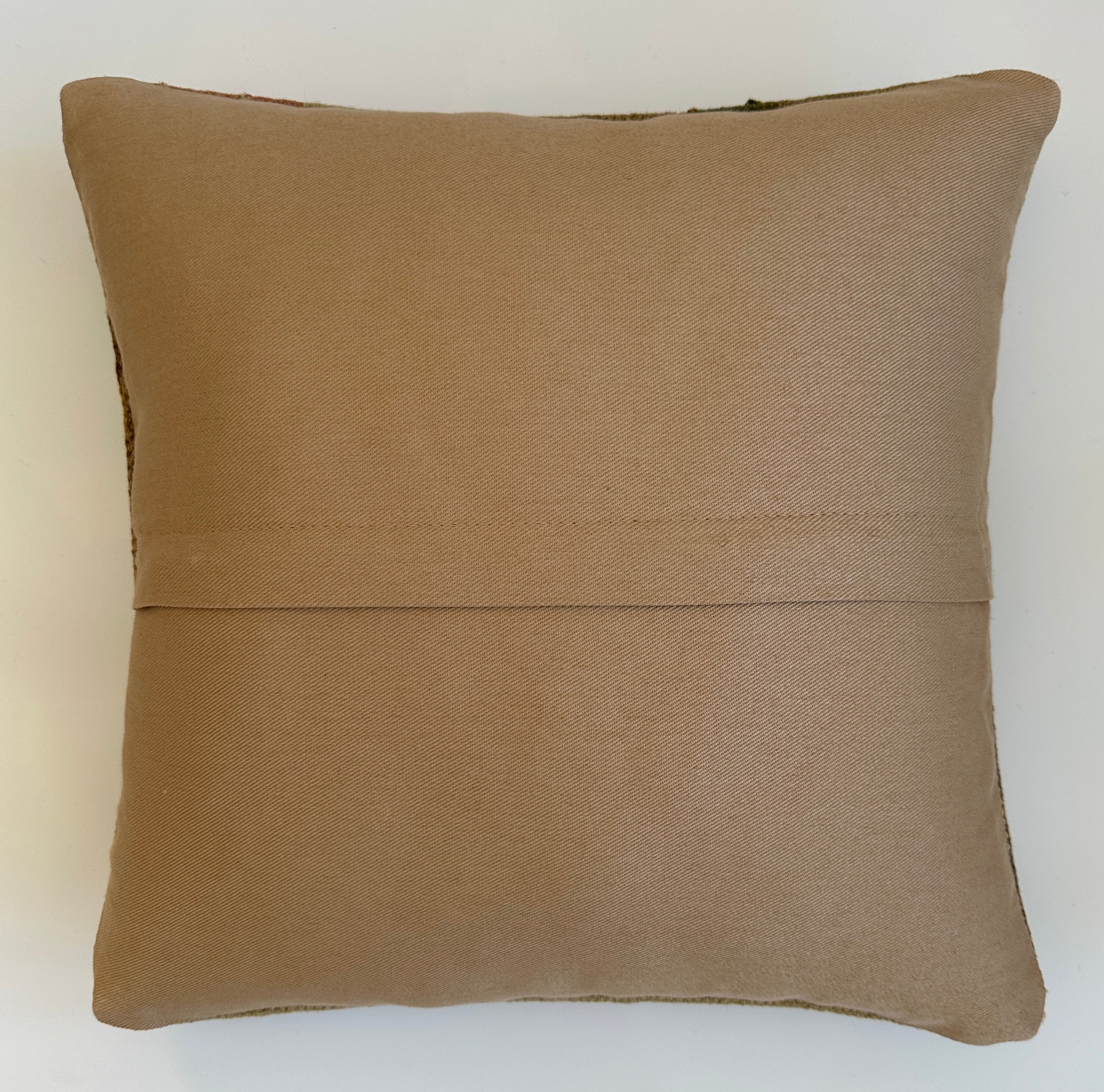 Handmade Textured Floral Turkish Cushion Cover 16''x16'' / 41x40 CM