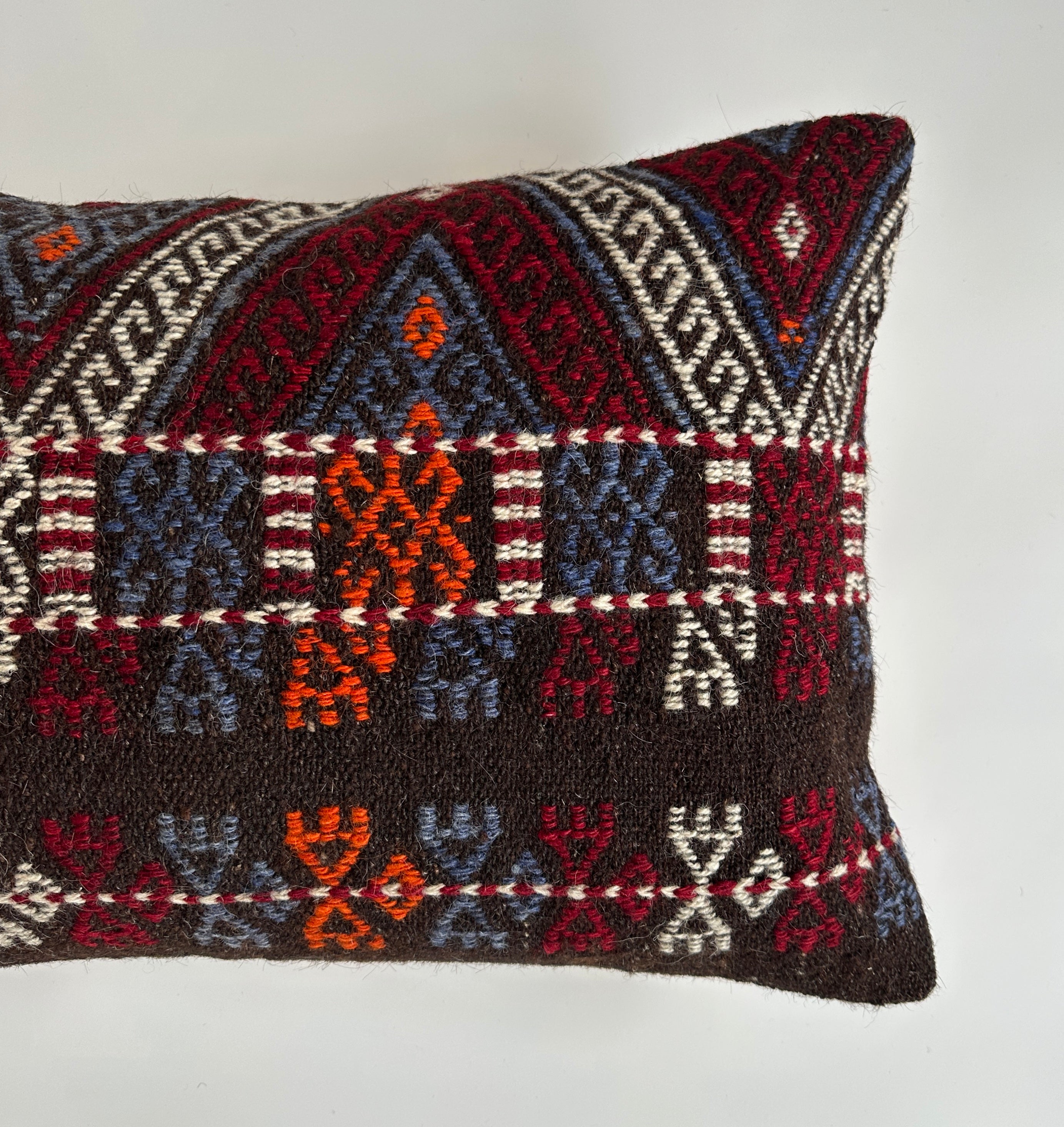 Multicolour Turkish Rug Cushion Cover 24''x16'' / 60x40 CM