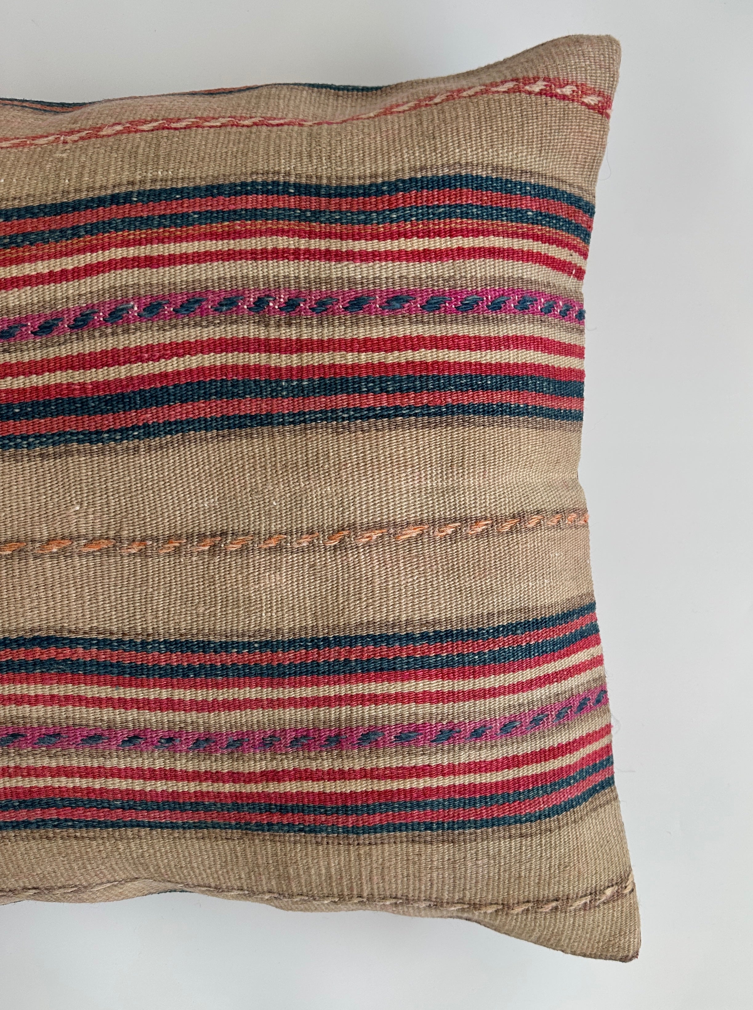 Handmade Multicolour Turkish Rug Cushion Cover 20''x20'' / 50x50 CM