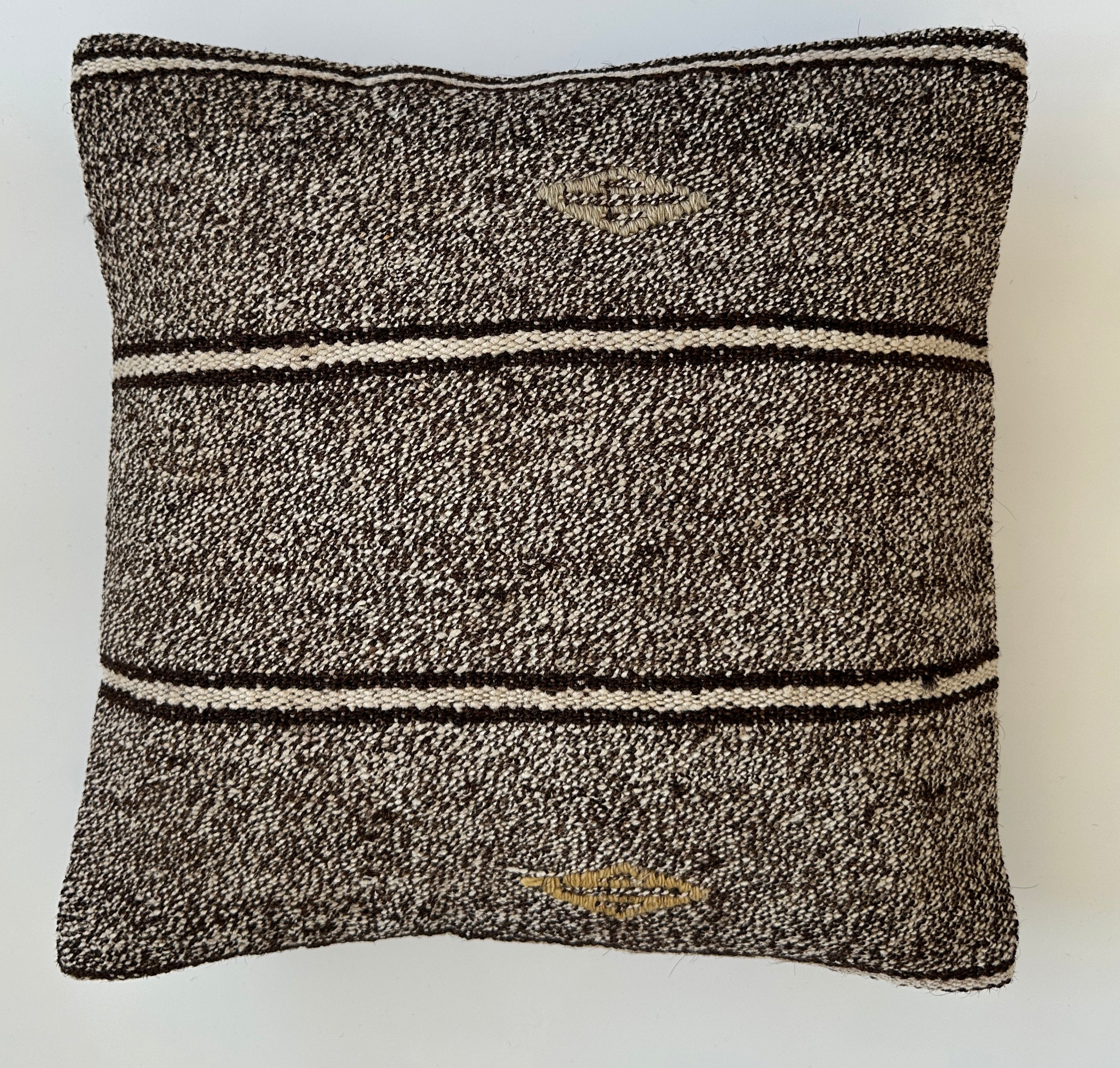 Dark Grey Turkish Cushion Cover 16''x16'' / 40x40 CM