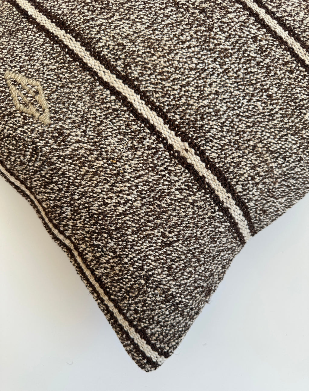 Dark Grey Turkish Cushion Cover 16''x16'' / 40x40 CM