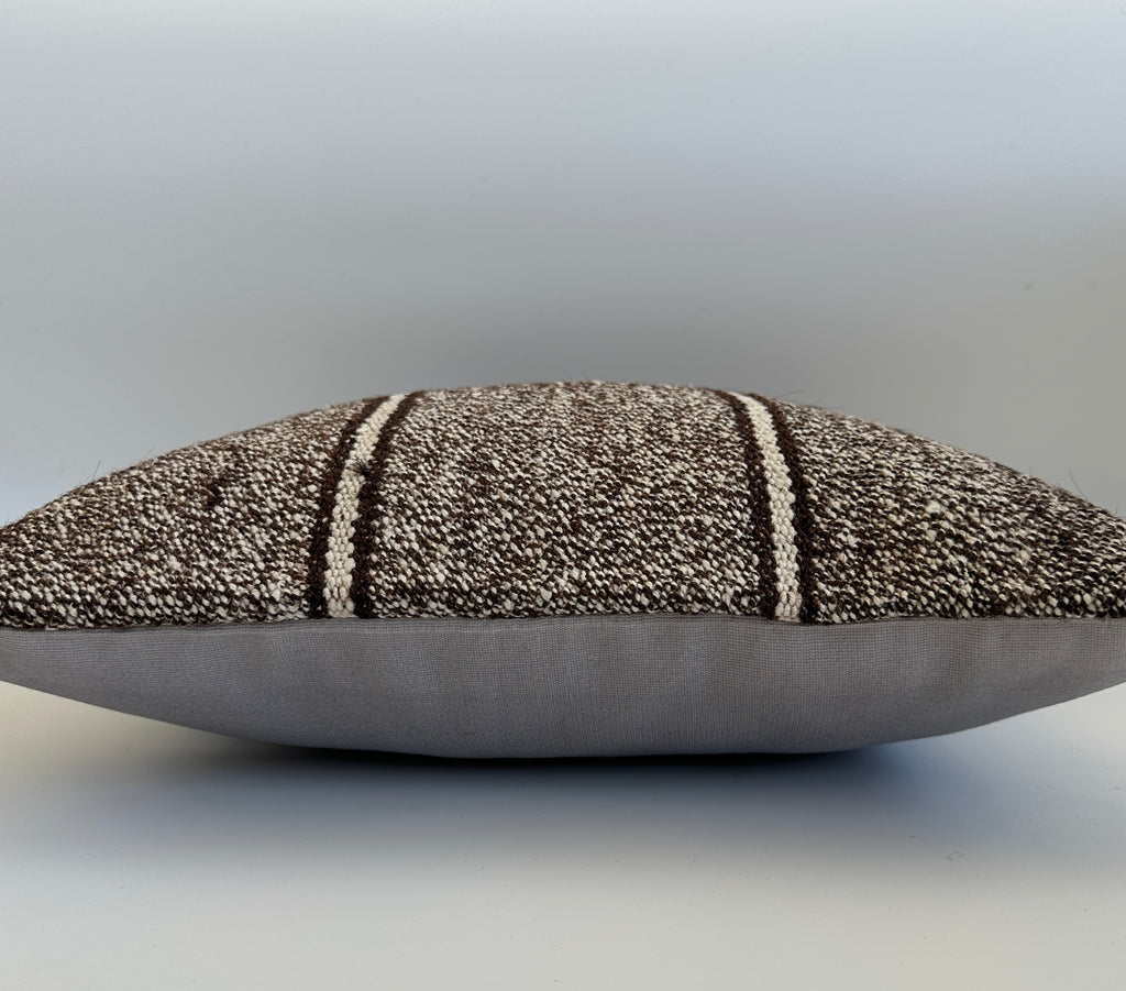 Dark Grey Turkish Cushion Cover 16''x16'' / 40x40 CM