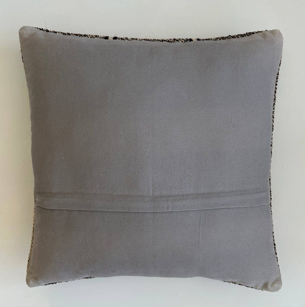 Dark Grey Turkish Cushion Cover 16''x16'' / 40x40 CM