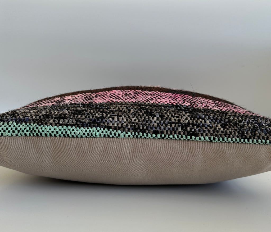 Handmade Multicoloured Turkish Cushion Cover 16''x16'' / 41x40 CM