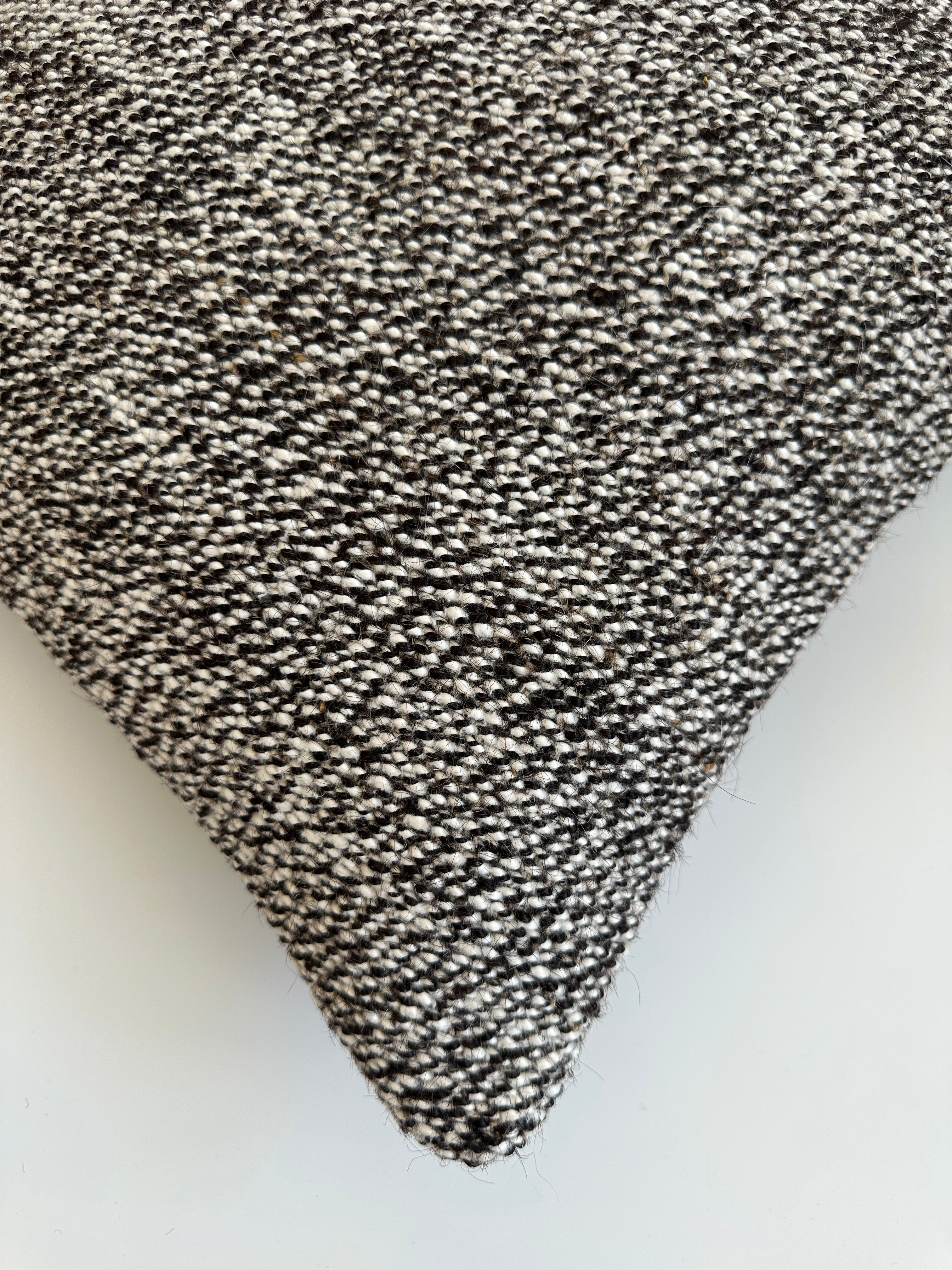 Dark Grey Handmade Turkish Cushion Cover 16''x16'' / 39x39 CM