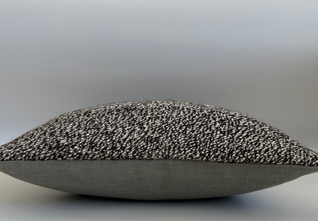 Dark Grey Handmade Turkish Cushion Cover 16''x16'' / 39x39 CM