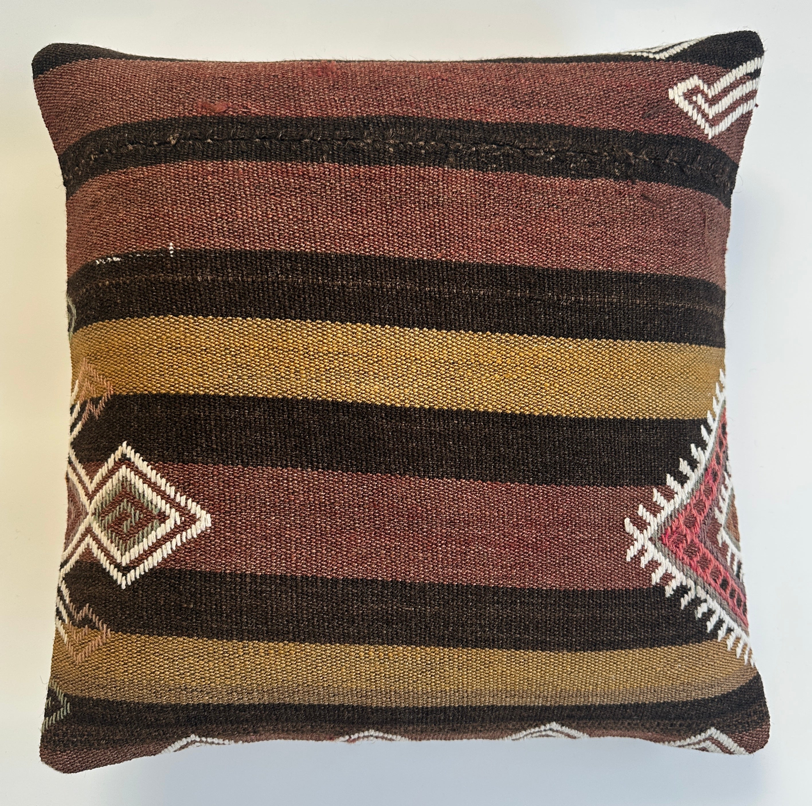 Handmade Multicoloured Cushion Cover 16''x16'' / 40x40 CM