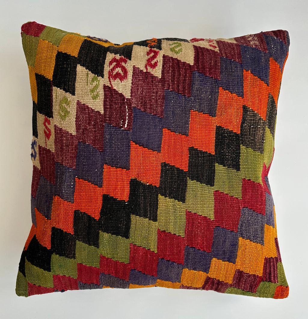 Multicolour Turkish Cushion Cover 24''x24'' / 60x60 CM